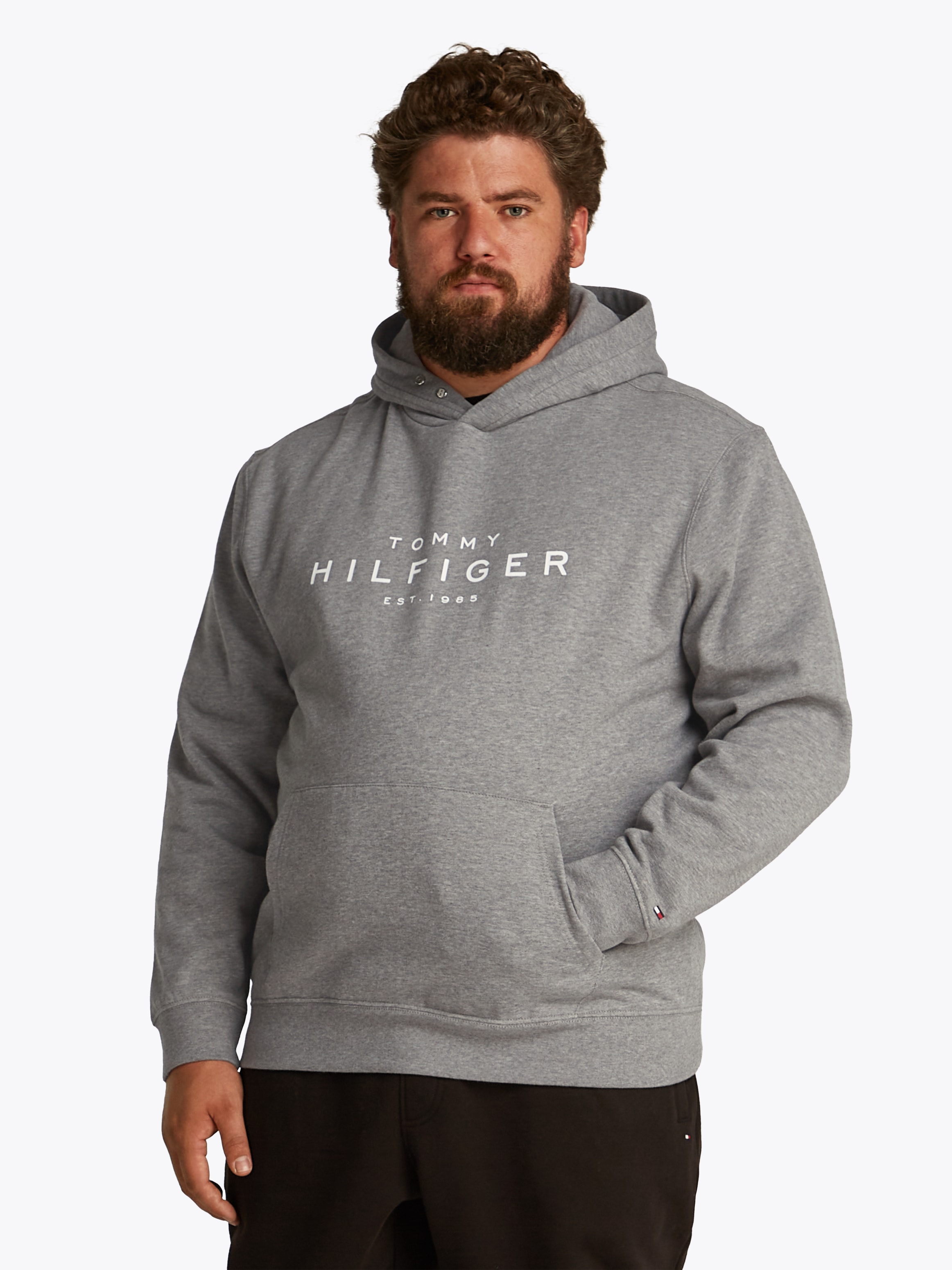 Tommy Hilfiger Big & Tall Sweatshirt »BT-TOMMY HILFIGER HOODY-B«, in Großen Größen, Logostickerei