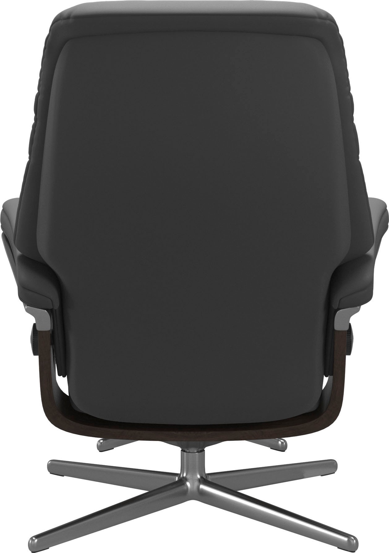 Stressless® Relaxsessel »Sunrise«, (Set, Relaxsessel mit Hocker), mit Hocker, mit Cross Base, Größe S, M & L, Holzakzent Wenge