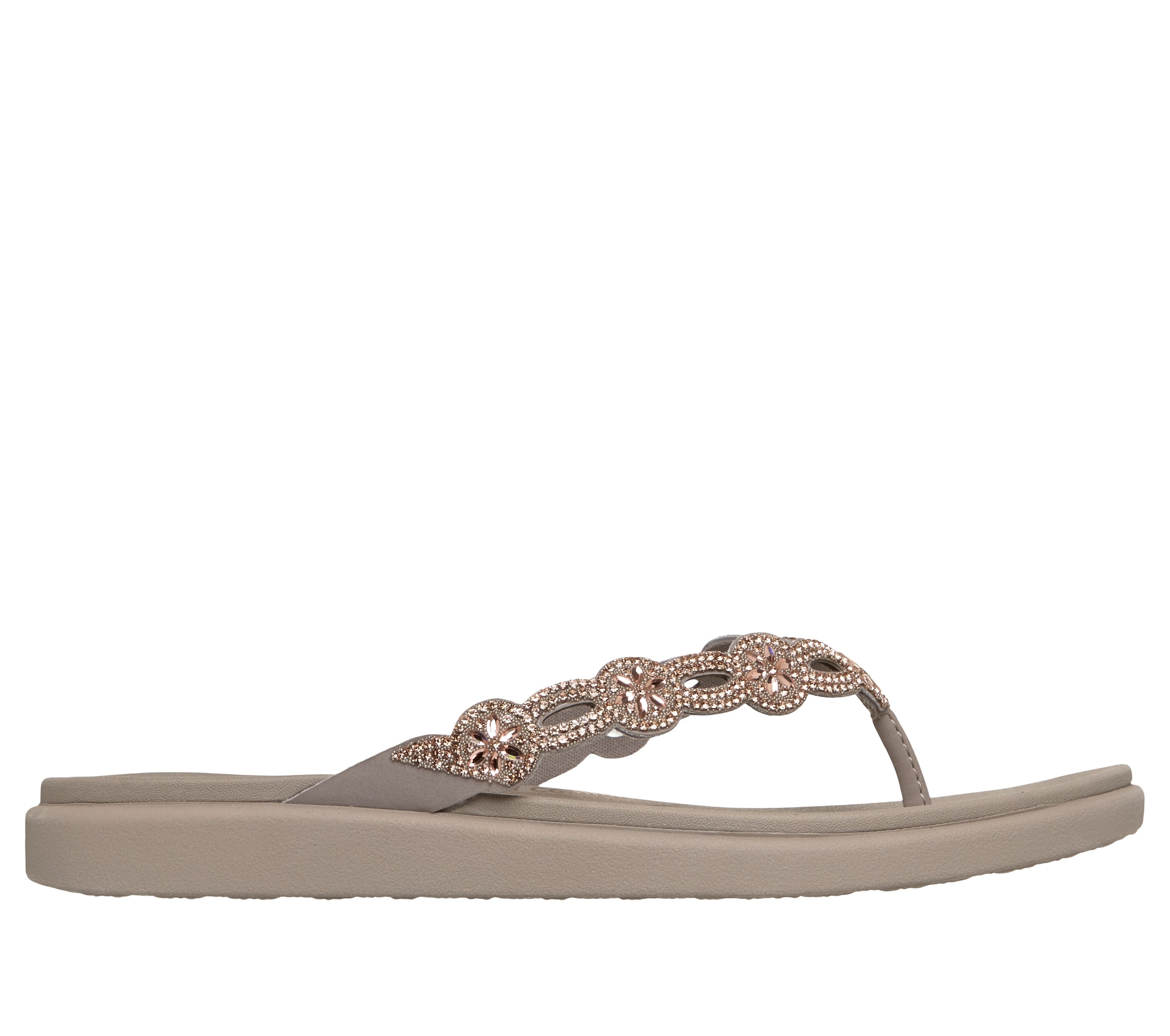 Skechers Zehentrenner »MEDITATION LUXE«  Strandschuh, Sommerschuh, Badeschuh mit Schmucksteinchen