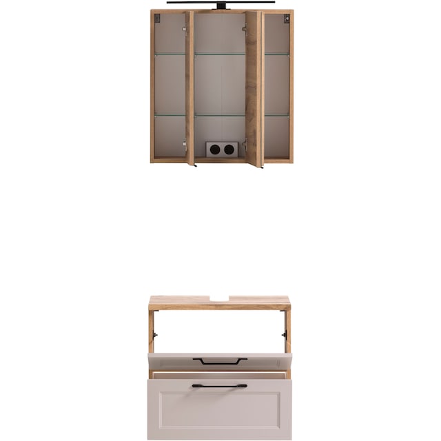 HELD MÖBEL Badmöbel-Set »Lana«, (Komplett-Set), Badezimmer-Set, 2-teilig,  60 cm breit kaufen bei OTTO