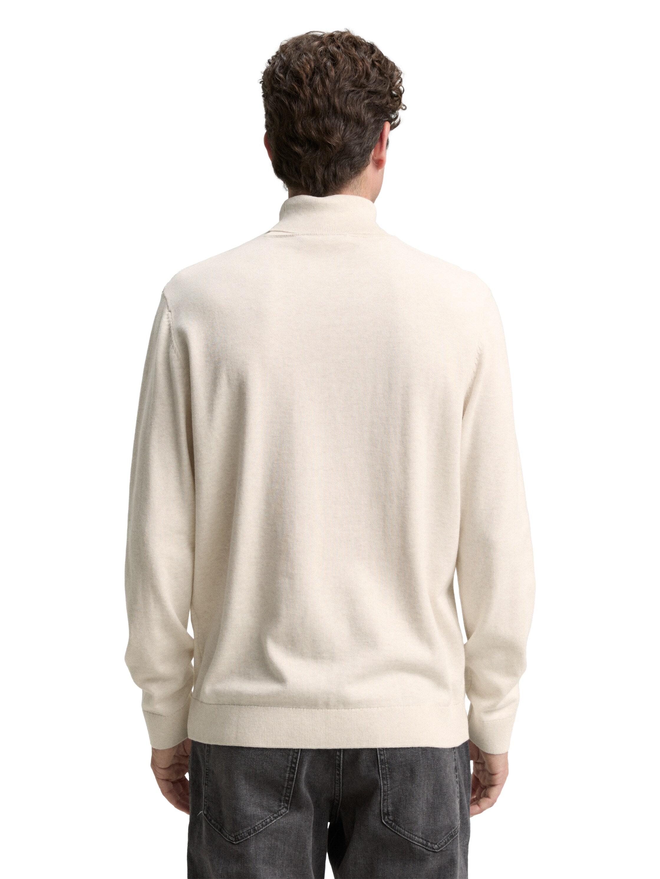 TOM TAILOR Rollkragenpullover im Strick-Design