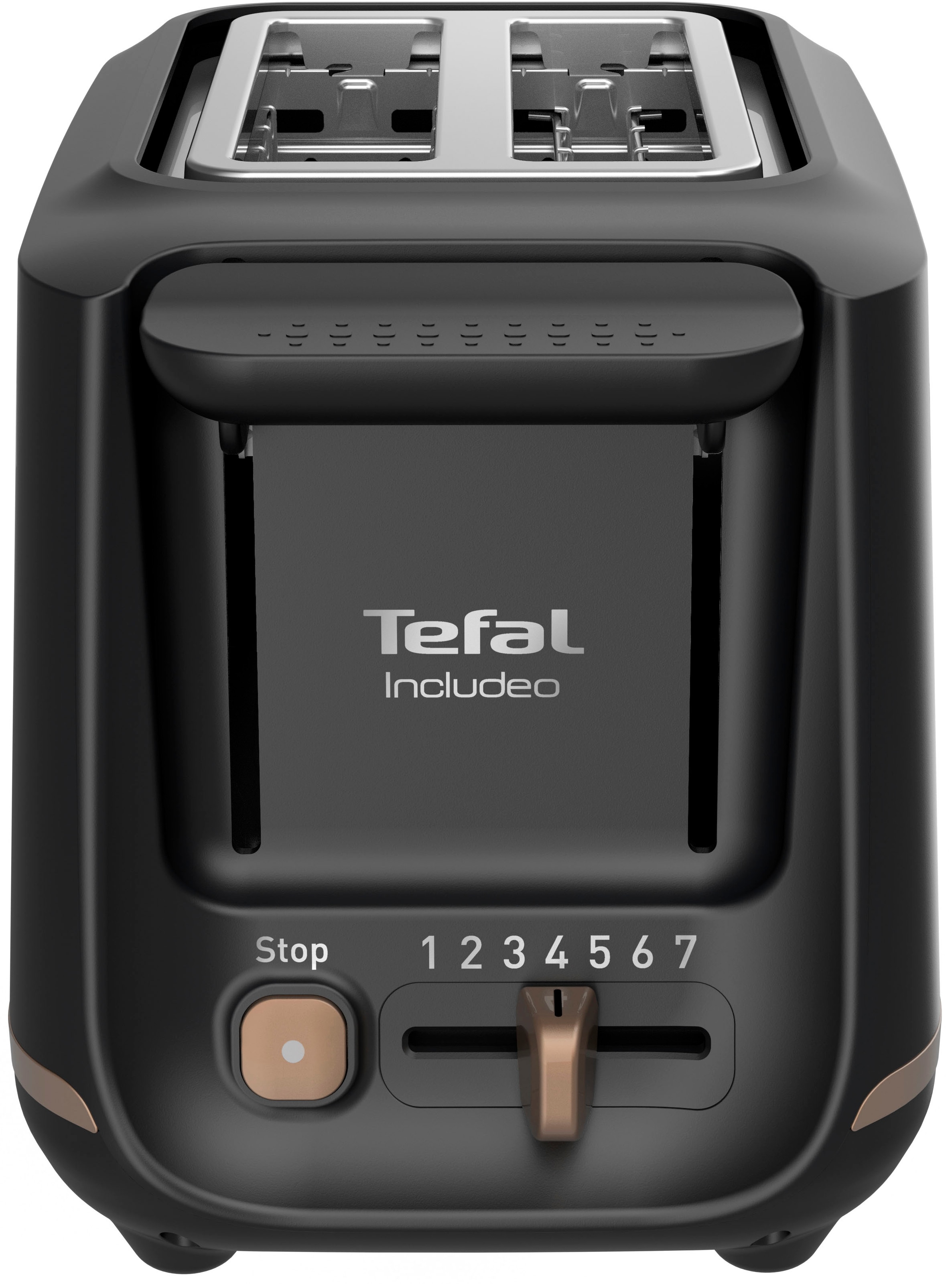 Tefal Toaster »TT5338 Includeo«, für 2 Scheiben, 850 W, Magnetzange, 7 Bräunungsstufen, Krümelschublade, Anhebevorrichtung