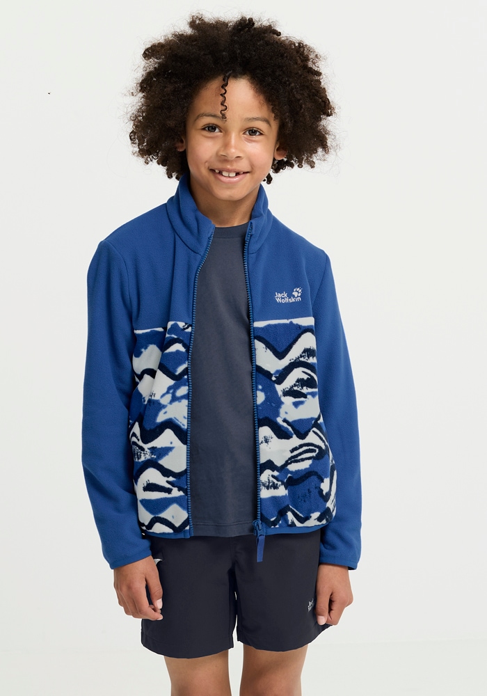 Jack Wolfskin Fleecejacke »PAW ERA 100 PRINT FZ K« Atmungsaktiv, leicht, Übergangsjacke