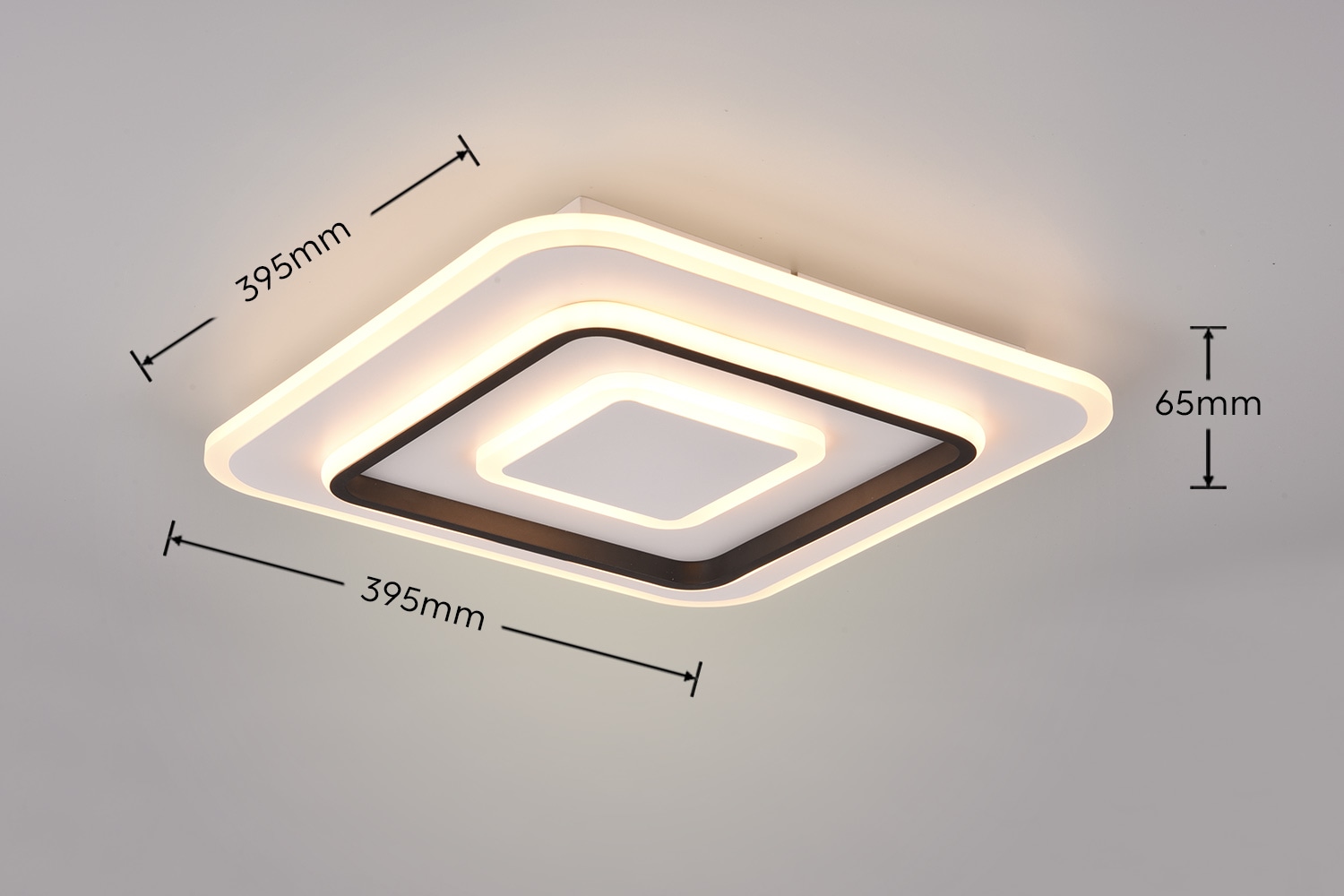 REALITY Leuchten LED Deckenleuchte »JORA, Deckenlampe Schlafzimmer mit Sleep Timer, Nachtlicht, dimmbar,« LED-Board 1 Stk. warmweiß - kaltweiß Lichtfarbe einstellbar CCT, Memoryfunktion, inkl Fernbedienung