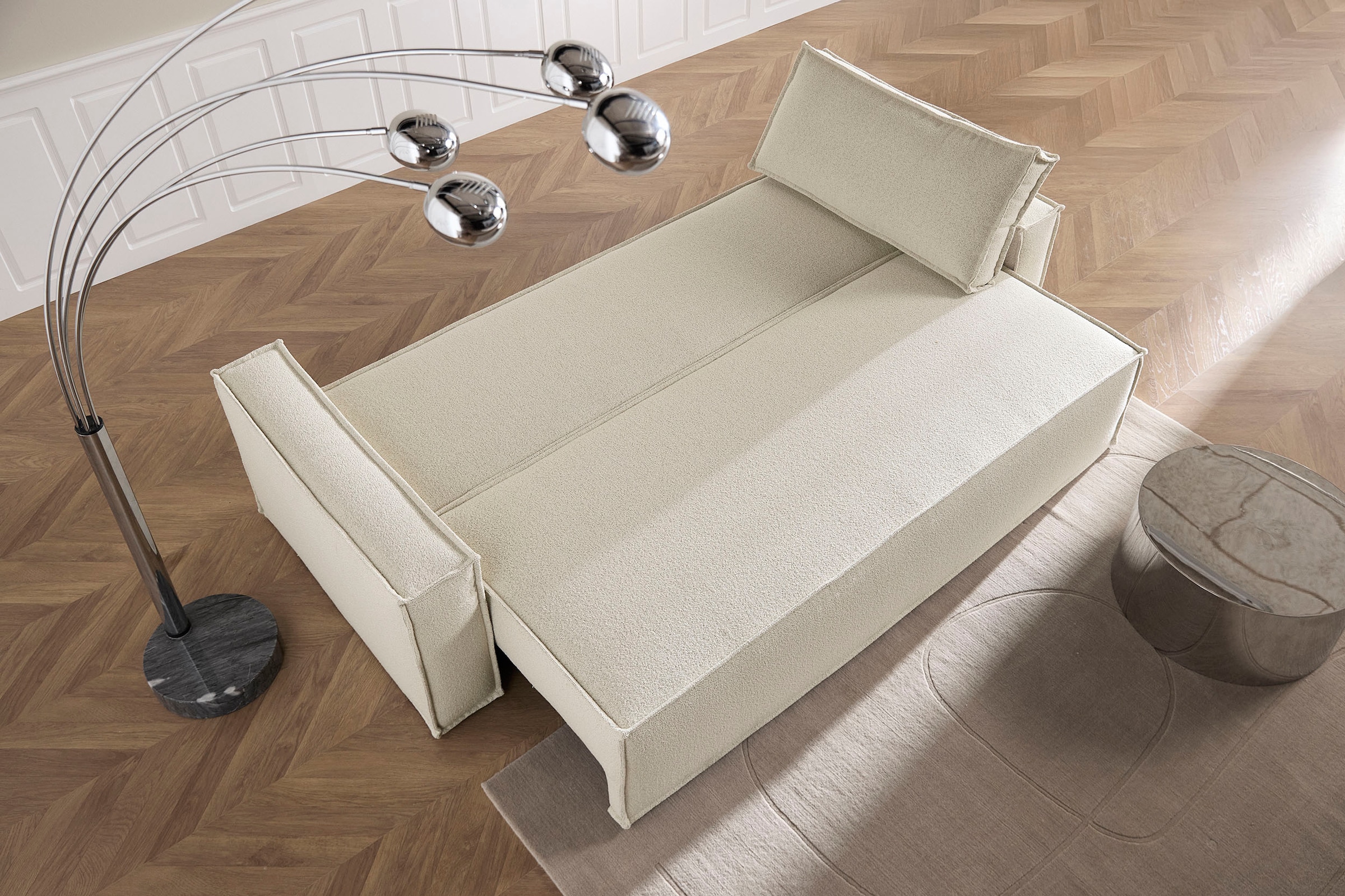 INNOVATION LIVING ™ 3-Sitzer »Newilla Schlafsofa«, 10cm Pocket Spring Komfort, großer Stauraum, stabile Stahlkonstruktion