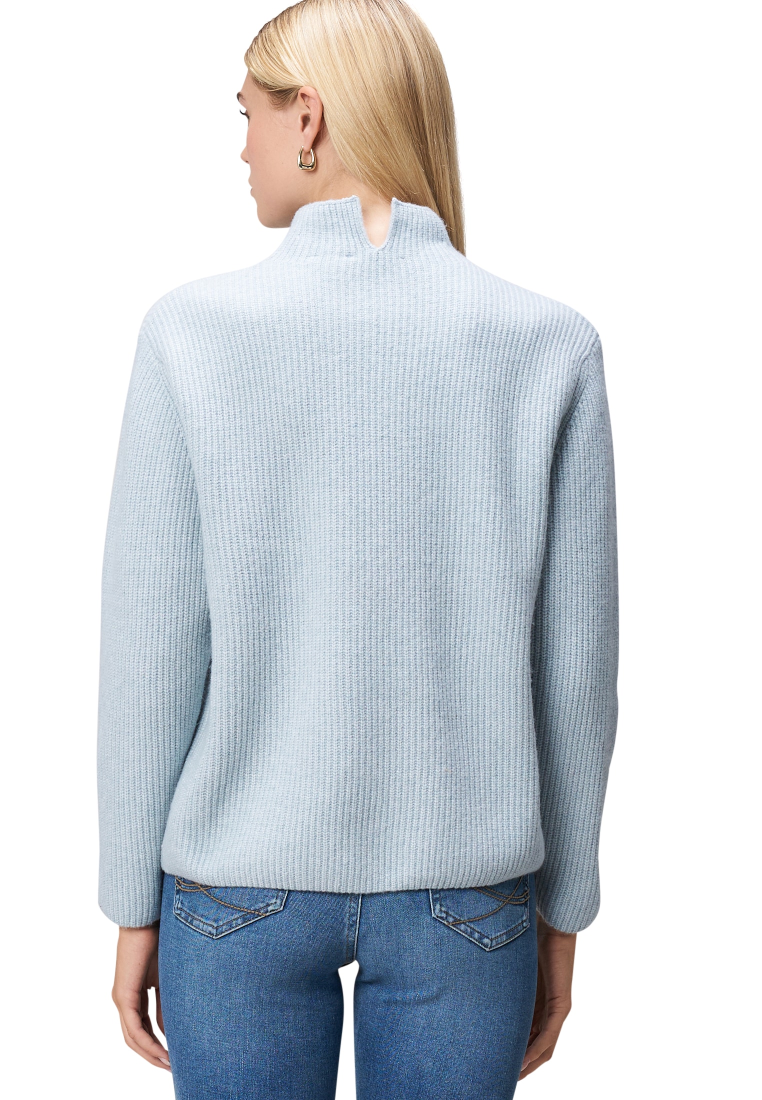 Zero Strickpullover »Strickpullover mit Stehkragen«