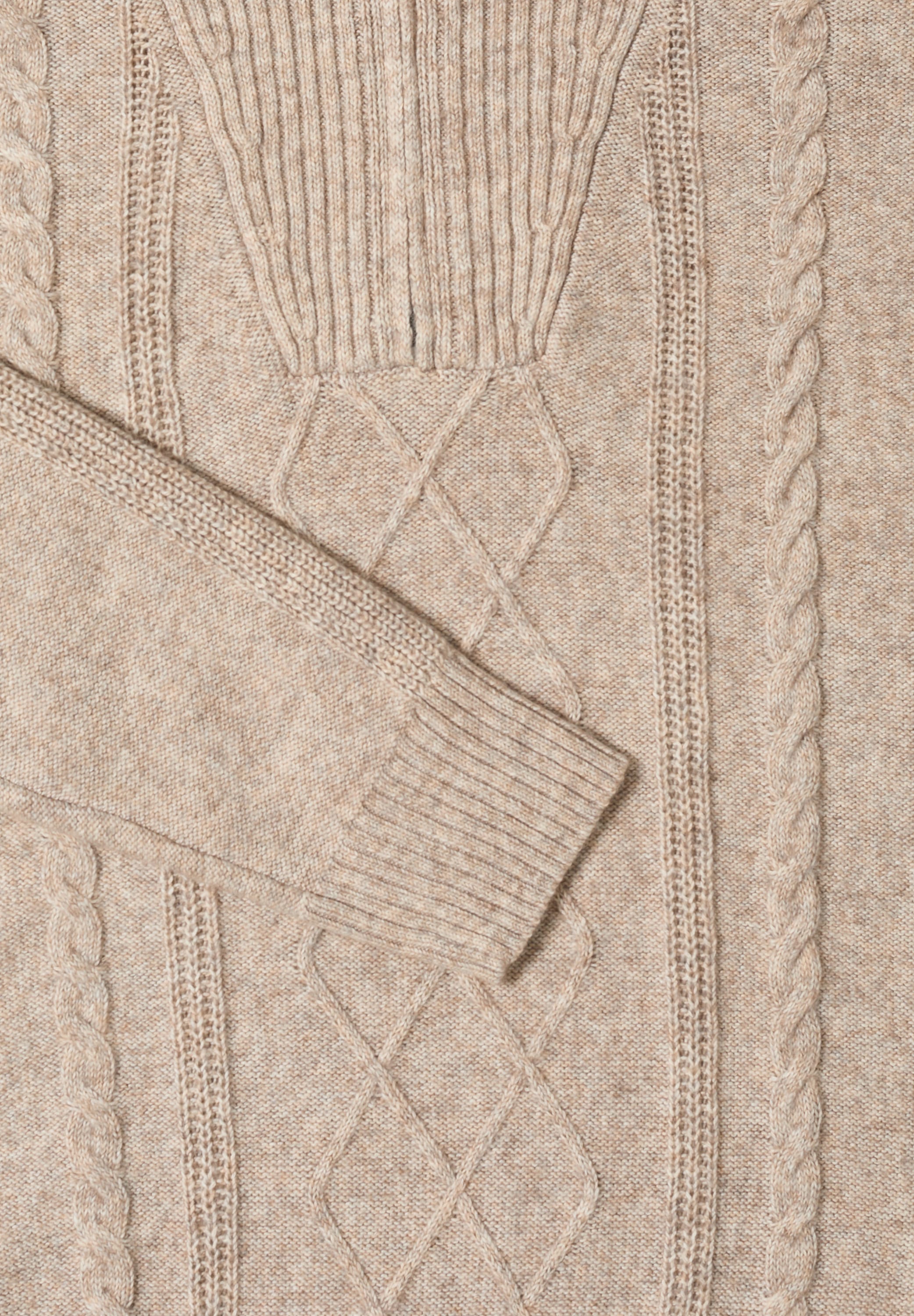 Cecil Strickpullover, mit Troyerkragen und feinem Strickmuster