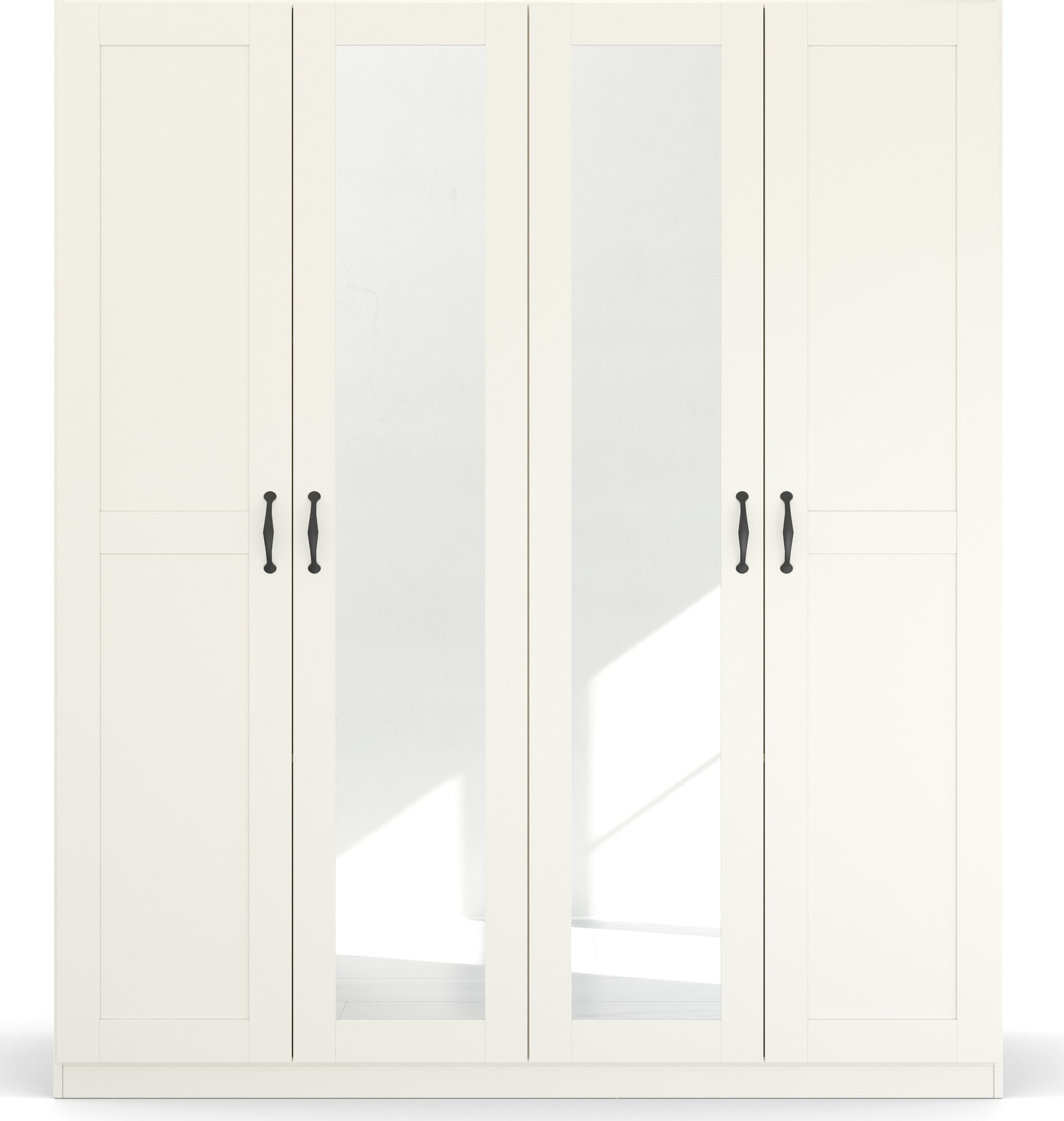 rauch Drehtürenschrank »Cottage by Quadra Spin« in skandinavischem Landhausstil, mit Spiegel