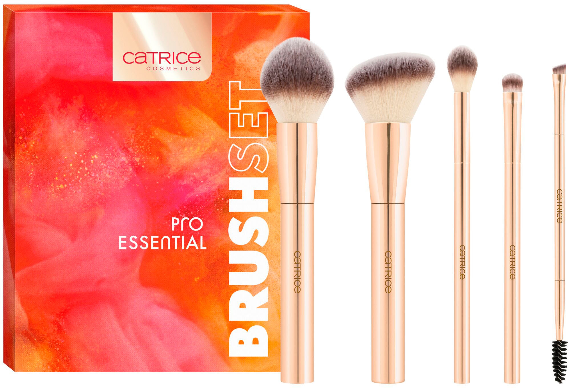 Catrice Kosmetikpinsel-Set »Pro Essential Brush Set«, (Set, 5 tlg.), mit fünf Tools