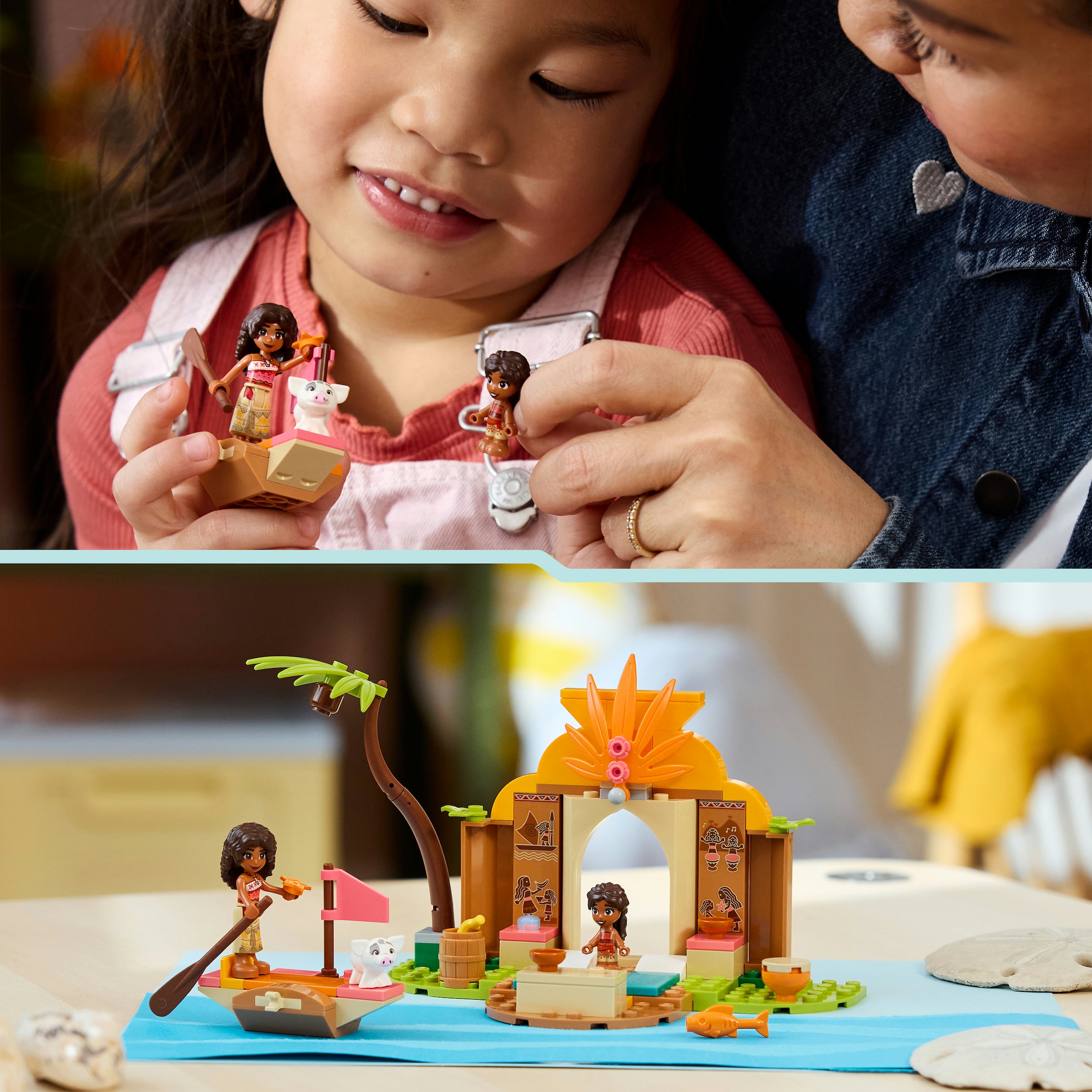 LEGO® Konstruktionsspielsteine »Vaianas Hütte und Boot (43282), LEGO Disney Princess« Made in Europe