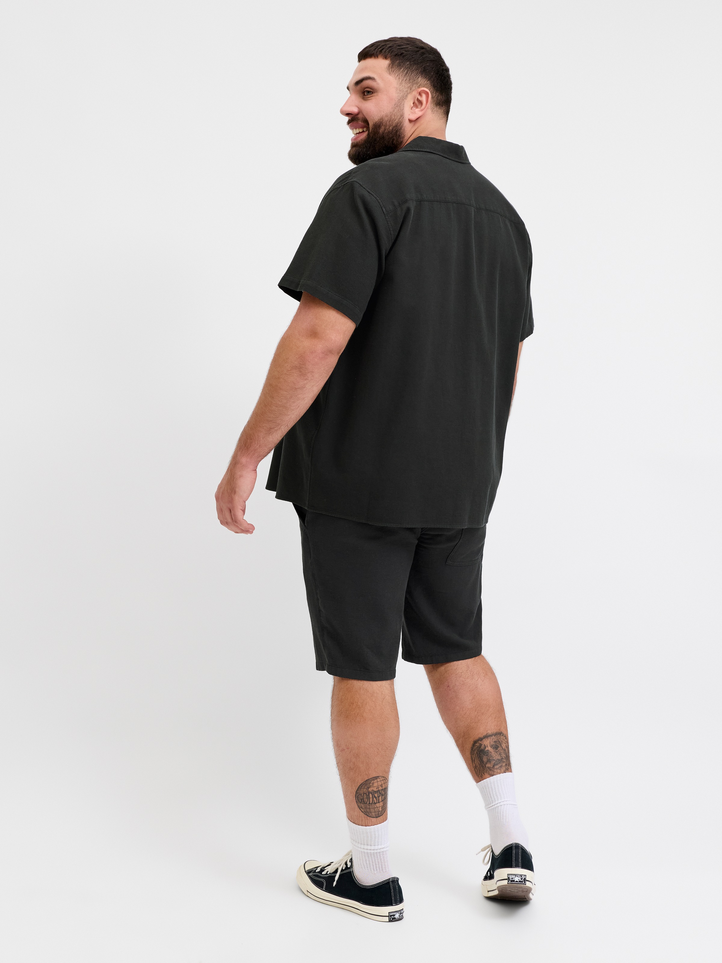 Jack & Jones PlusSize Jogginghose »JPSTJAIDEN WAFFLE RESORT SHORTS PLS«  mit elastischem Bund