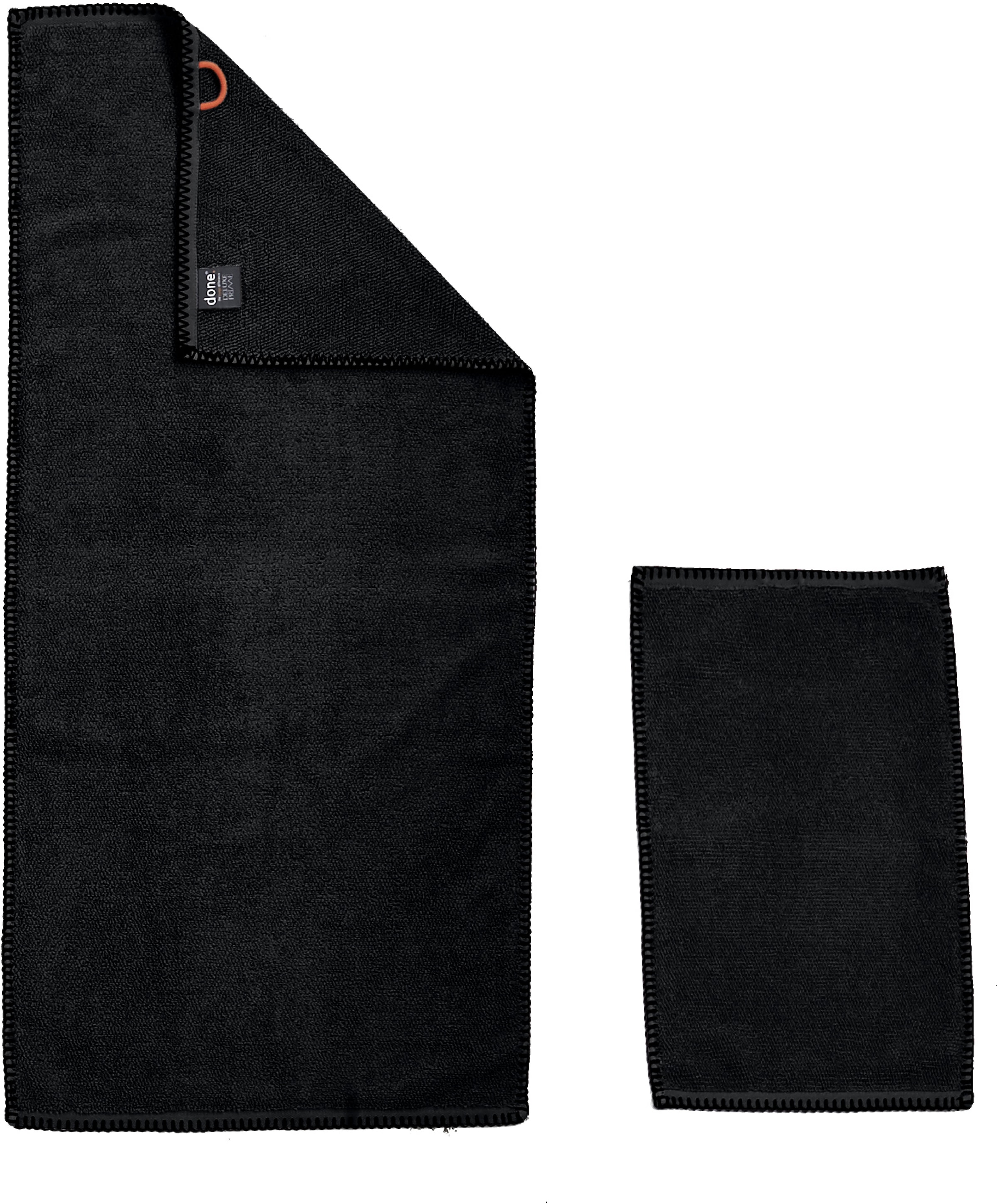 done.® Handtuch Set »Deluxe Prime«, Set, 4 tlg., Zwirnfrottee, aus hochwertigem  Zwirnfrottier, mit Ziernaht in schwarz kaufen bei OTTO