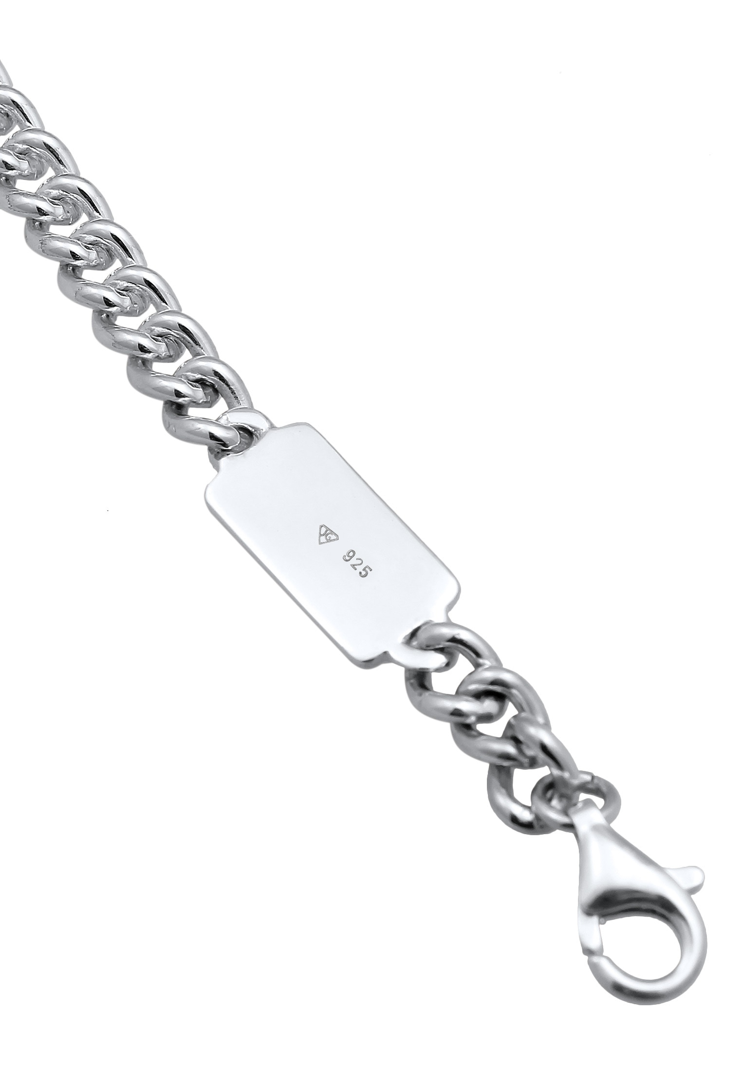 Kuzzoi Armkette »Armband Herren Rundpanzer Massiv 925 Silber«