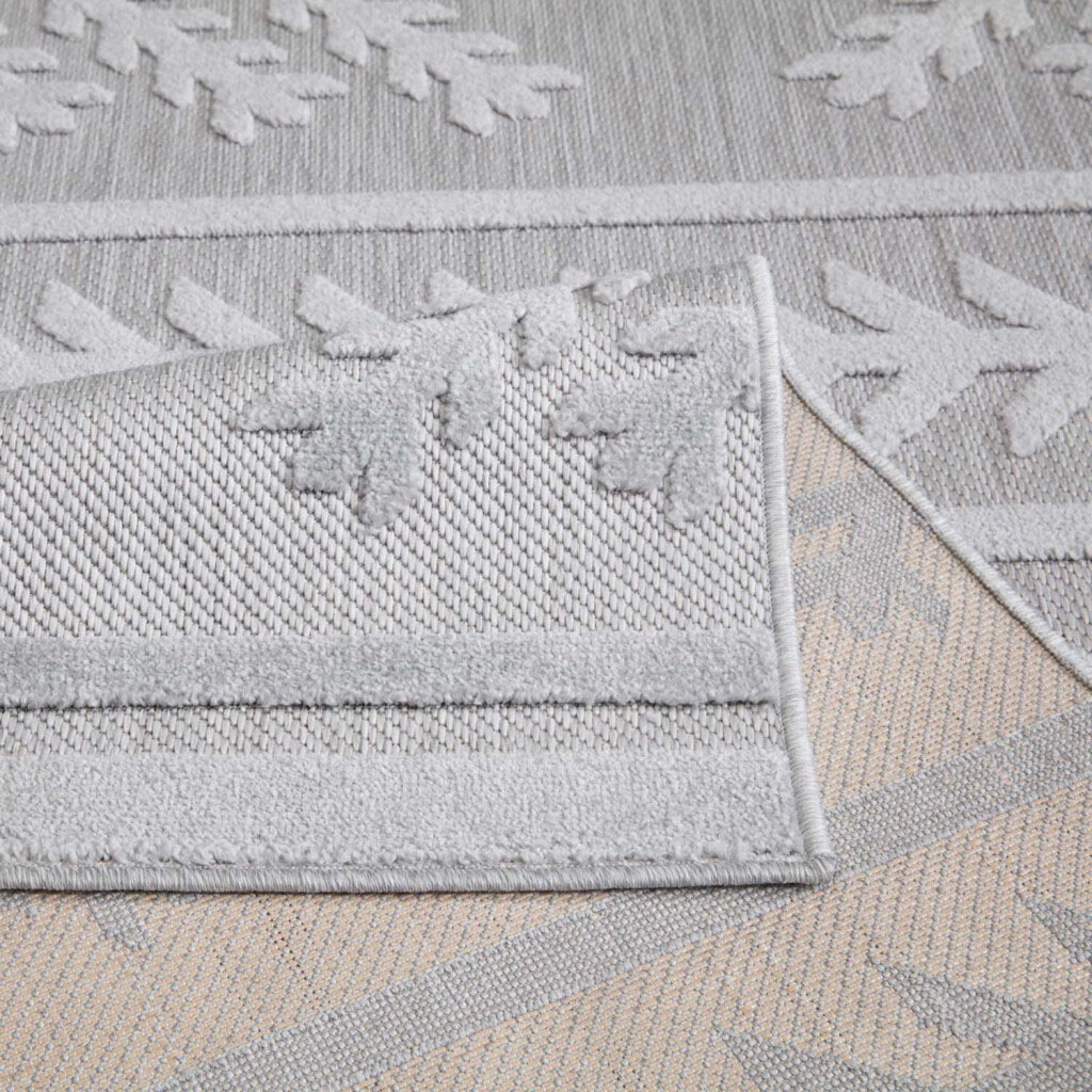 Carpet City Teppich »In-& Outdoorteppich Santorini 411, 3D-Effekt, Boho-Optik«, rechteckig, 5 mm Höhe, Wetterfest & UV-beständig für Terrasse, Balkon, Küche, Flur