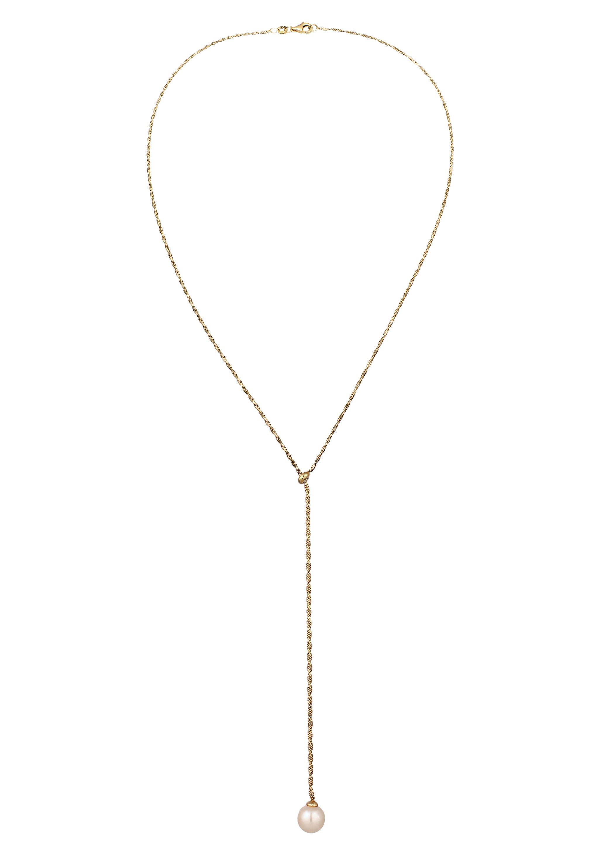 Elli Y-Kette »Halskette Y-Kette mit Perlen von Swarovski® 925 Sterling Silber«