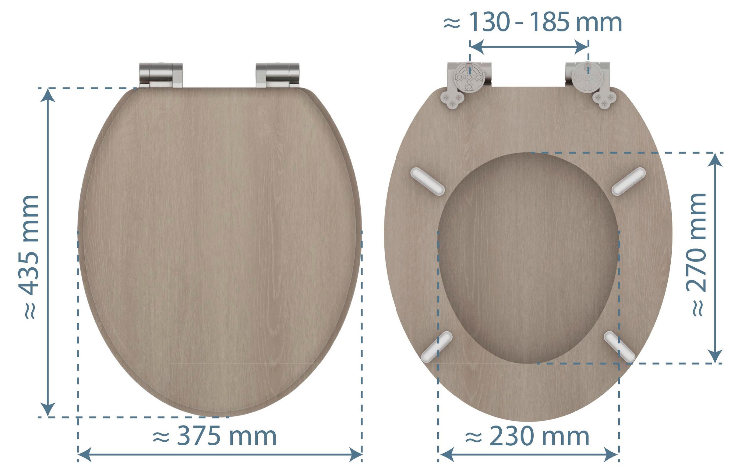 Schütte WC-Sitz »MODERN WOOD«, Toilettendeckel, mit Absenkautomatik