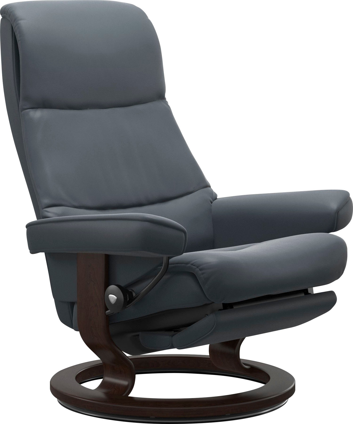 Stressless® Relaxsessel »View«, mit Classic Base und Power™, elektrisch verstellbar, optional 2-motorisch, Größe M & L, Gestell Braun
