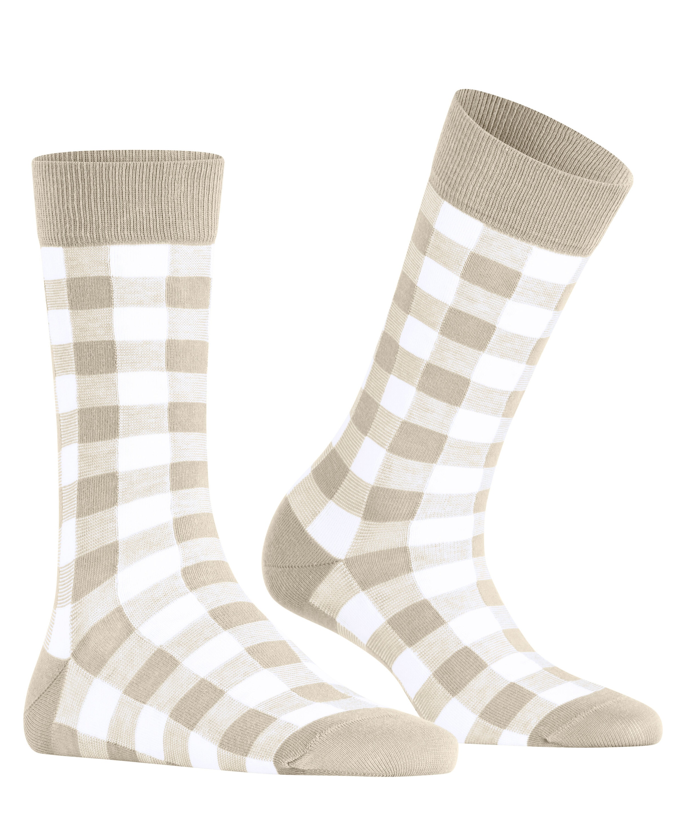 Burlington Socken »Vichy« Einheitsgröße 36-41, Karomuster, gekämmte Baumwolle