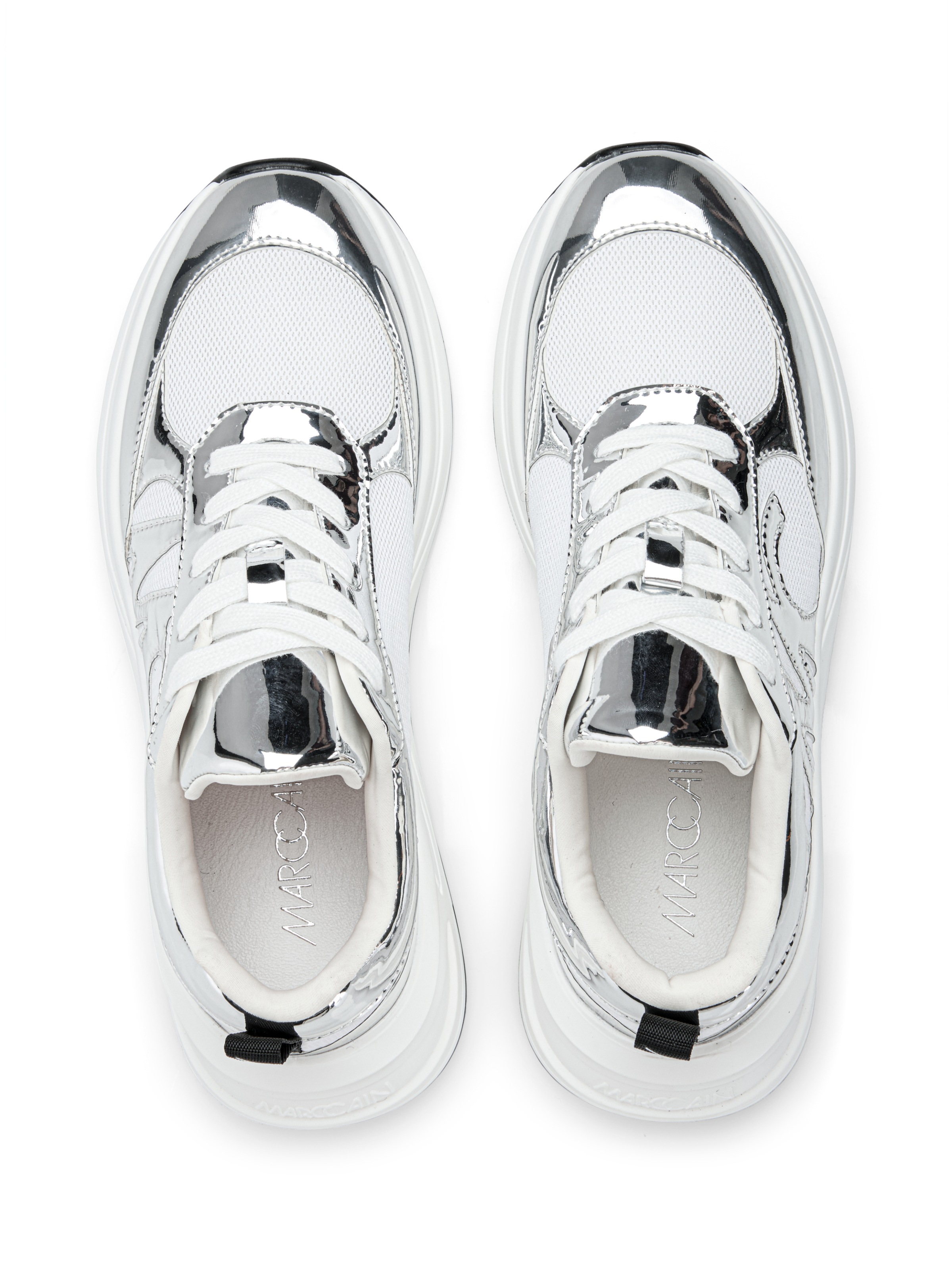 Marc Cain Plateausneaker »"Sky Colours"«, Chunky Sneaker im Metallic Look