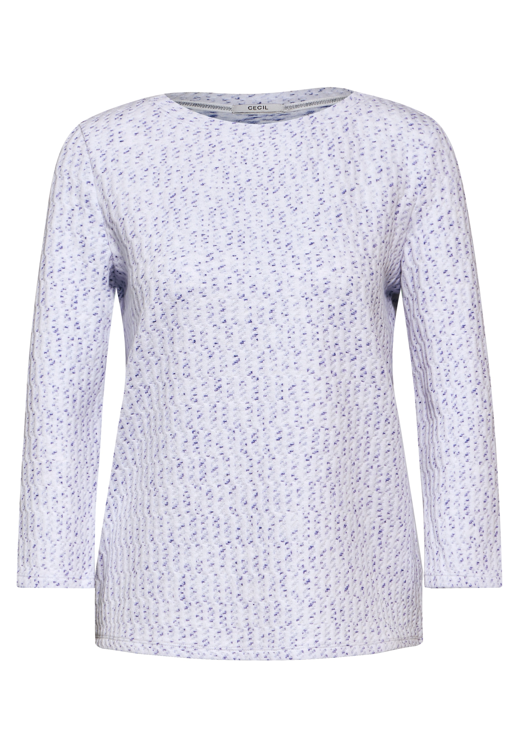 Cecil 3/4-Arm-Shirt, in Melange-Optik