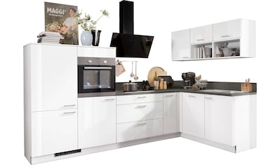 Express Küchen Winkelküche »Scafa«, ohne E-Geräte, vormontiert, mit Vollauszügen und... kaufen