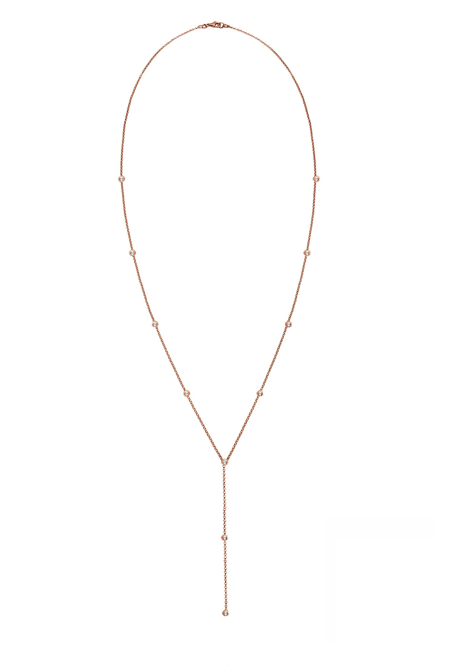 Elli Y-Kette »Halskette Y-Kette mit Kristalle in 925 Silber«