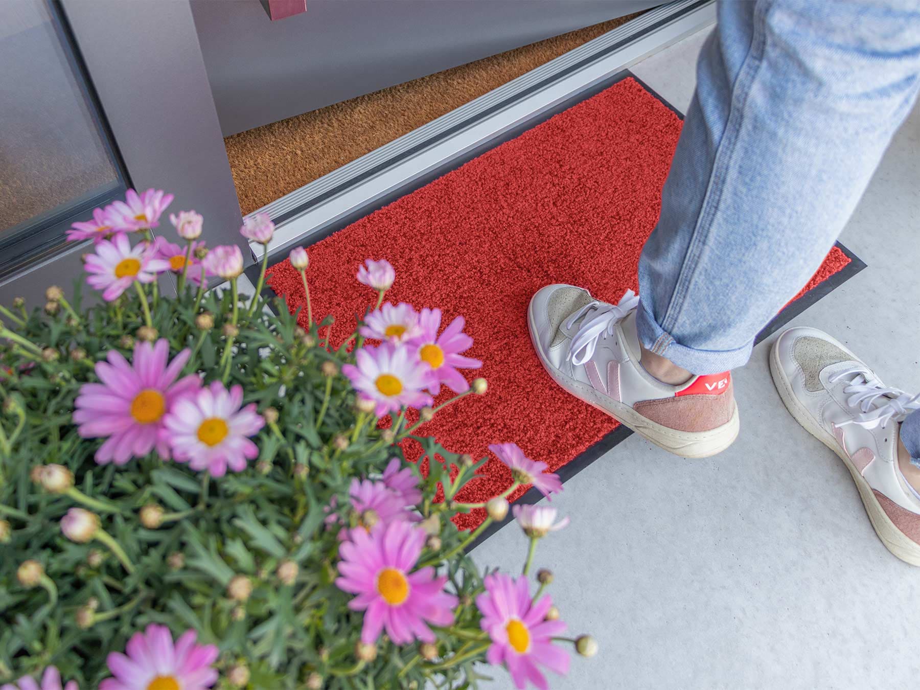 Primaflor-Ideen in Textil Fußmatte »CLEAN, Made in Belgium«, rechteckig, 8,5 mm Höhe, Schmutzfangmatte, große Farbauswahl, waschbar