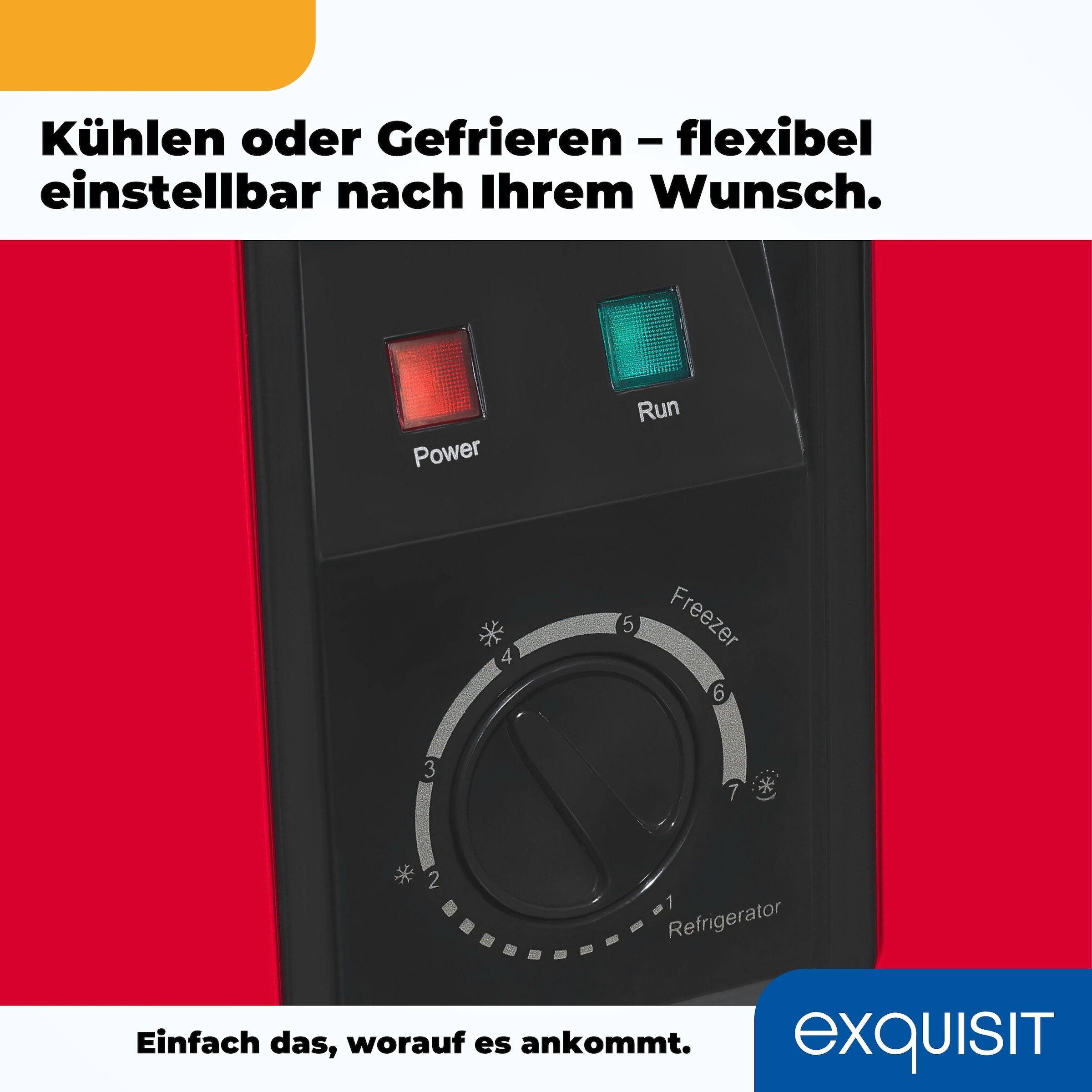 exquisit Gefriertruhe »GT100-050E rot«, 83,5 cm hoch, 54,5 cm breit