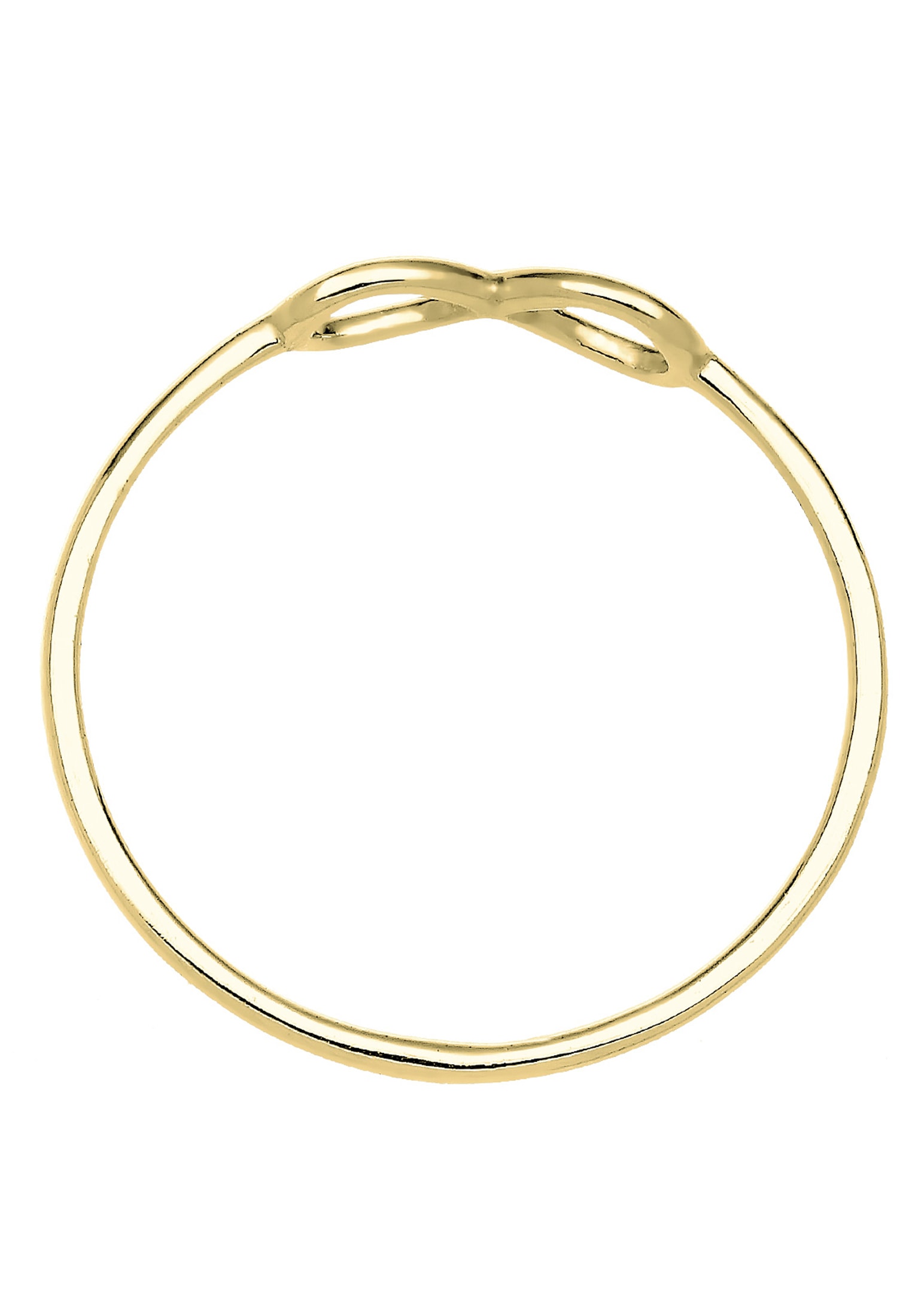 Elli Premium Silberring »Ring Infinity Symbol Unendlichkeit 375 Gelbgold«