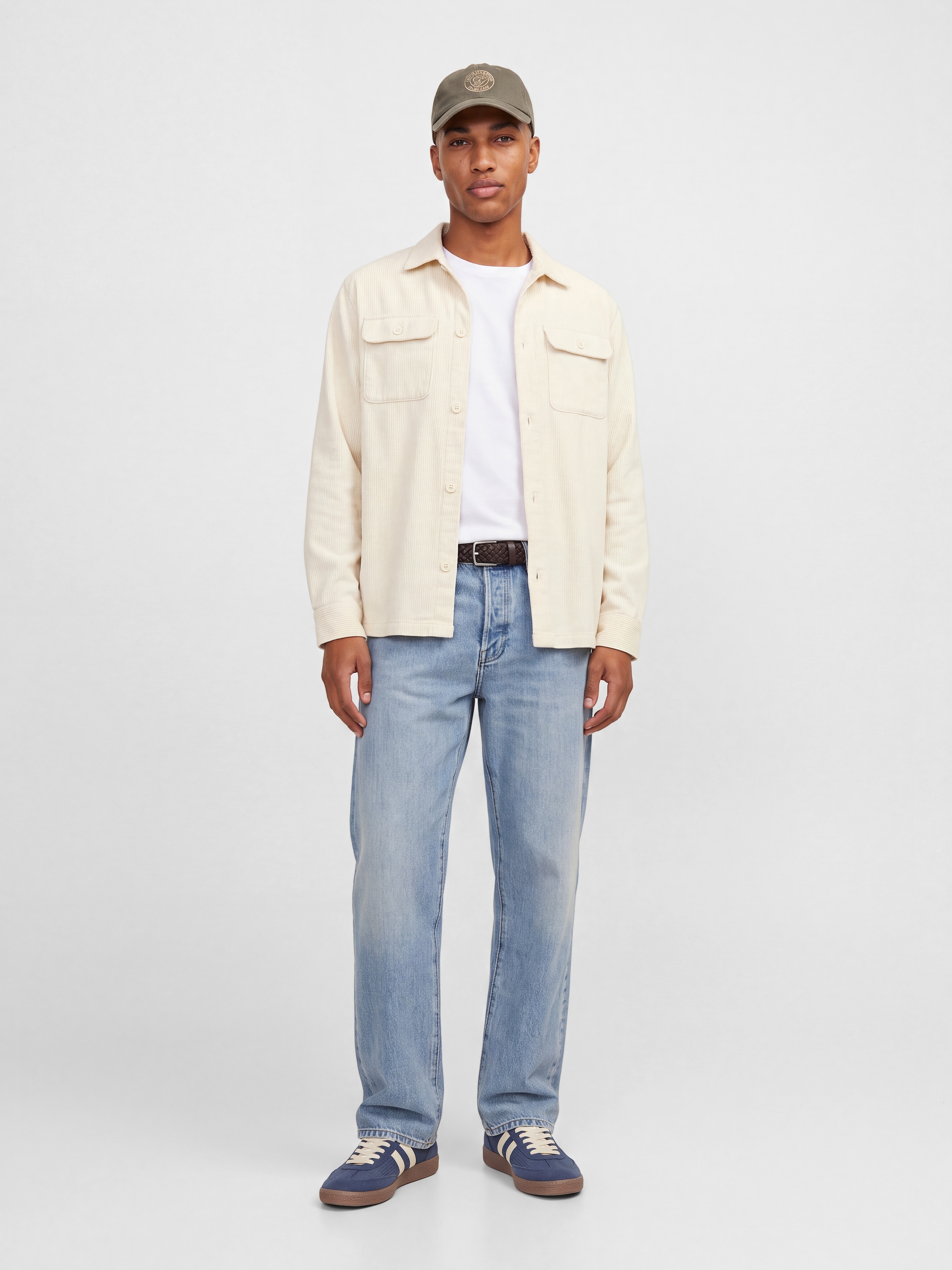 Jack & Jones Langarmhemd »JJEREGENT CORD OVERSHIRT LS SN« Baumwolle, locker geschnitten