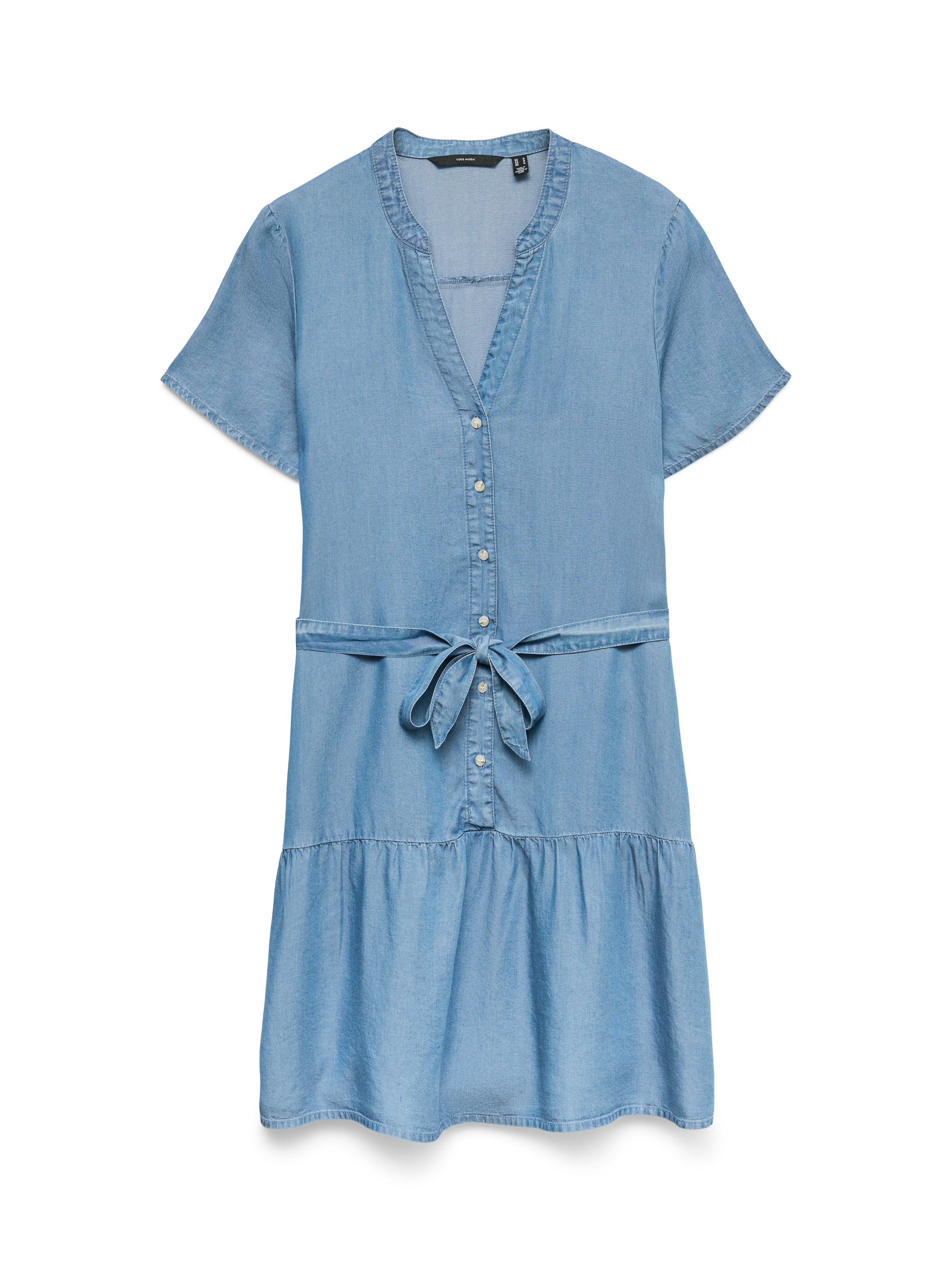 Vero Moda Minikleid »VMFLEUR SS SHORT BELT TENCEL DRESS GA«