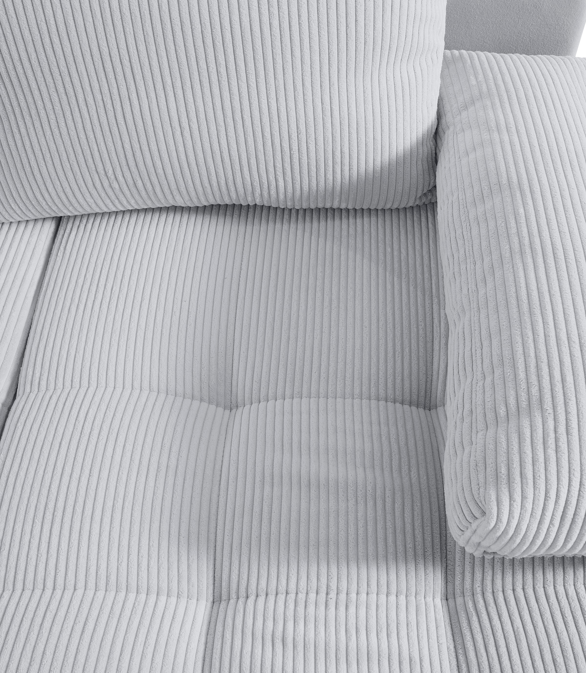 COLLECTION AB Wohnlandschaft »Josy, U-Form, Schlafsofa mit Bettkasten«, (Cord-/Mix), flexible Recamiere, Breite: 269cm, inklusive Rückenkissen, Cord/Mix
