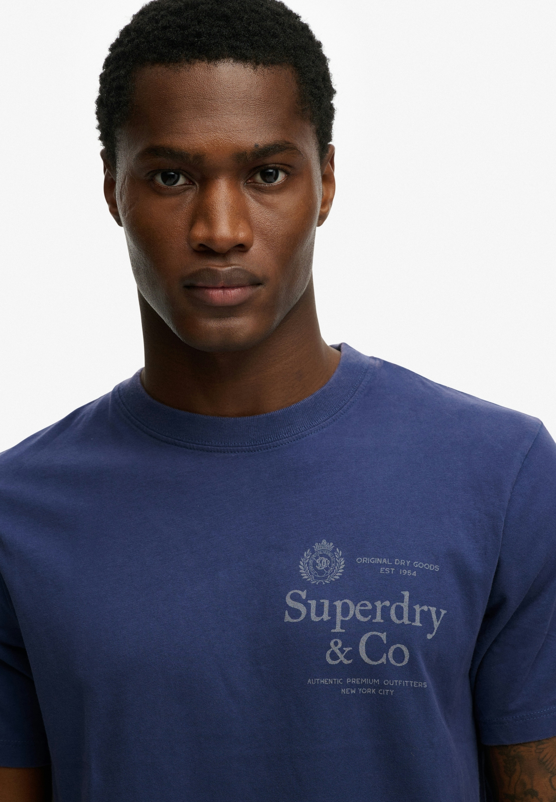 Superdry Rundhalsshirt »1954 Company Relaxed Tee« Baumwolle, relaxed fit