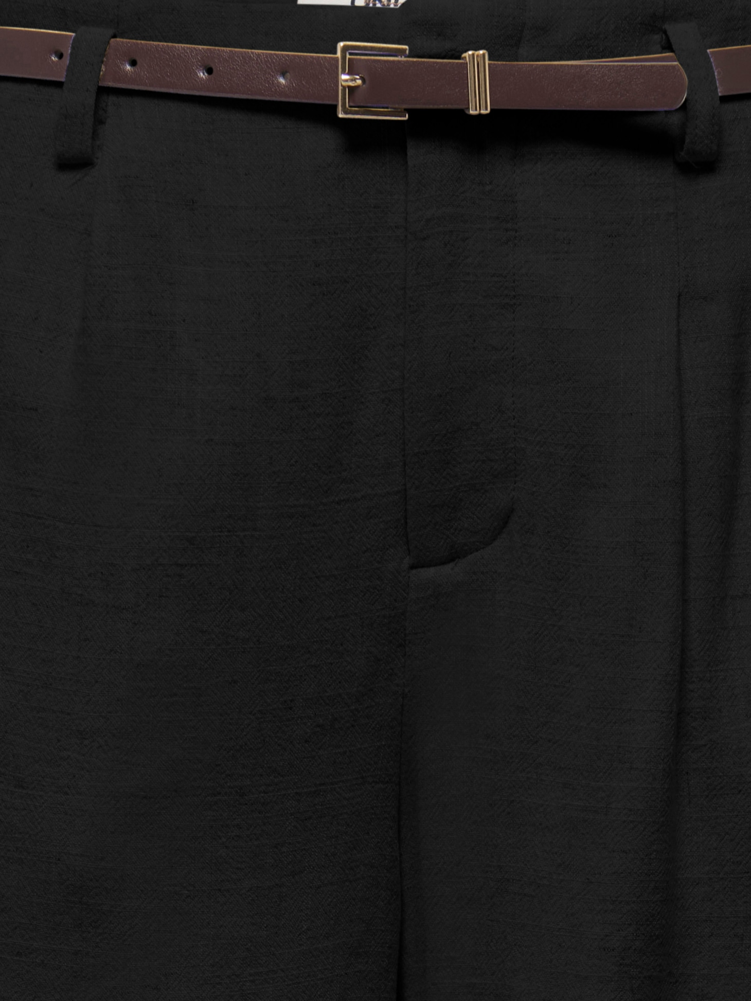 ONLY Chinoshorts »ONLSIESTA HW BELT LIN BL SHORTS PNT NOOS«  mit Leinen