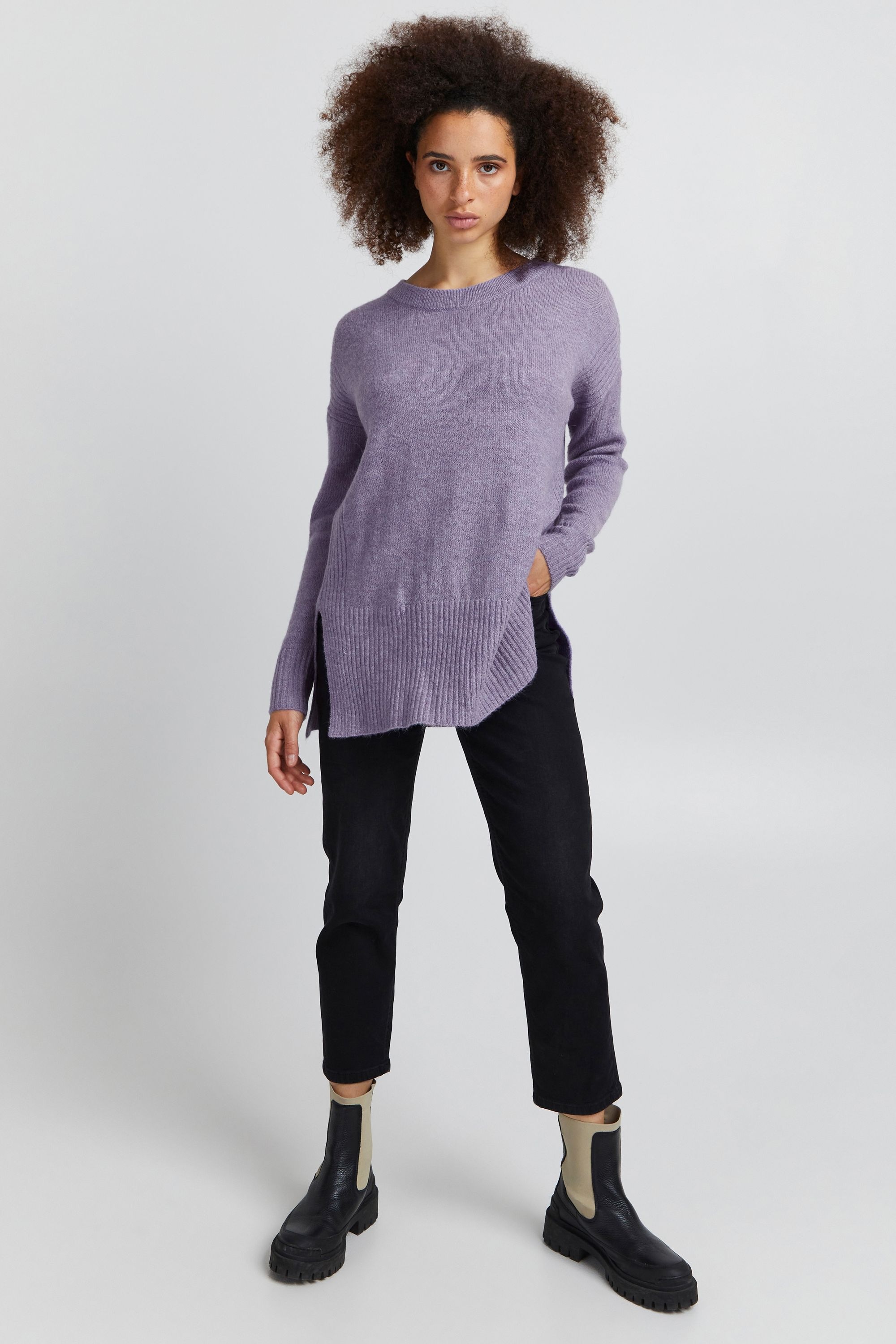 Ichi Strickfleece-Pullover »Strickpullover IHKamara«