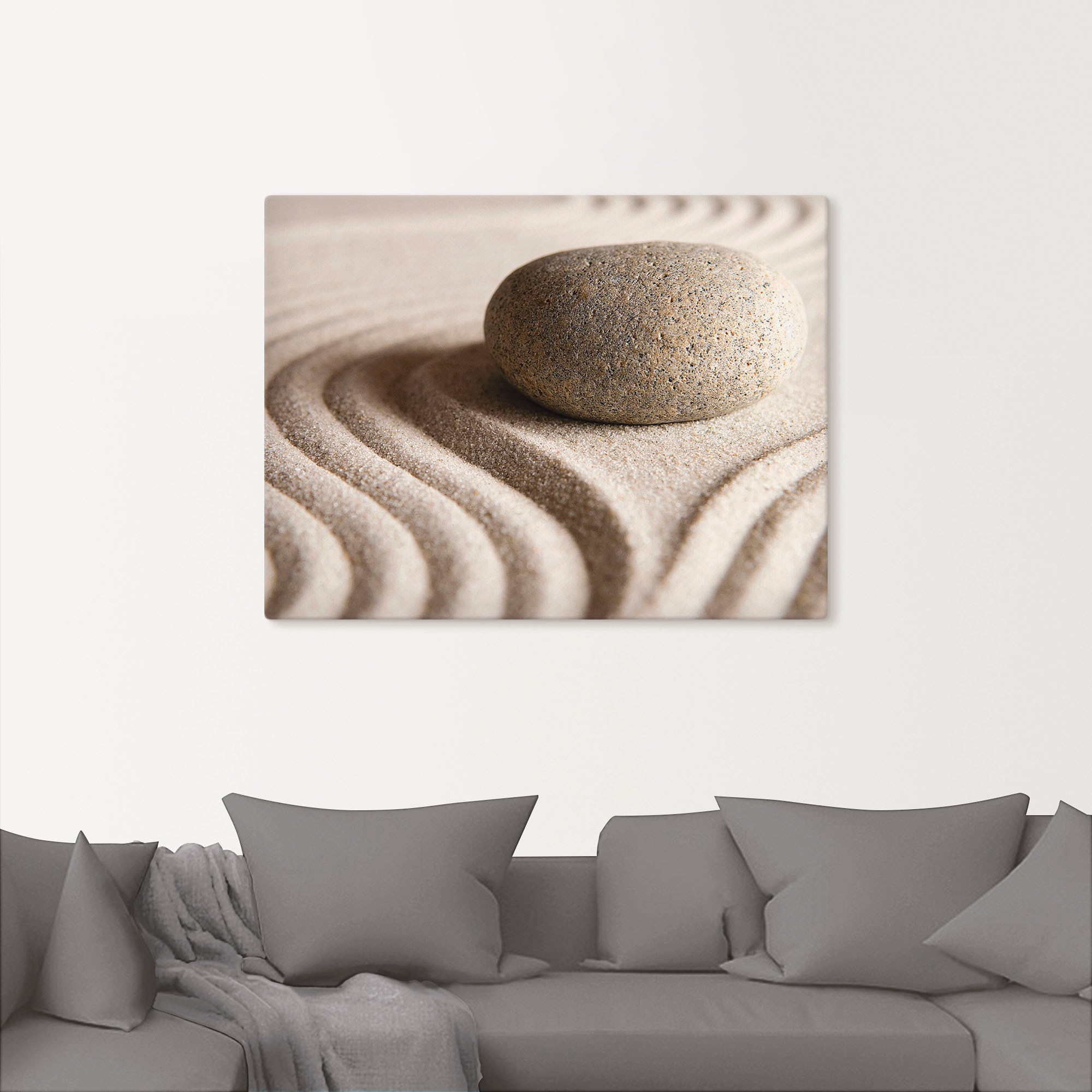 Artland Wandbild »Zen Stein«, Zen, (1 St.), als Leinwandbild, Poster in verschied. Größen