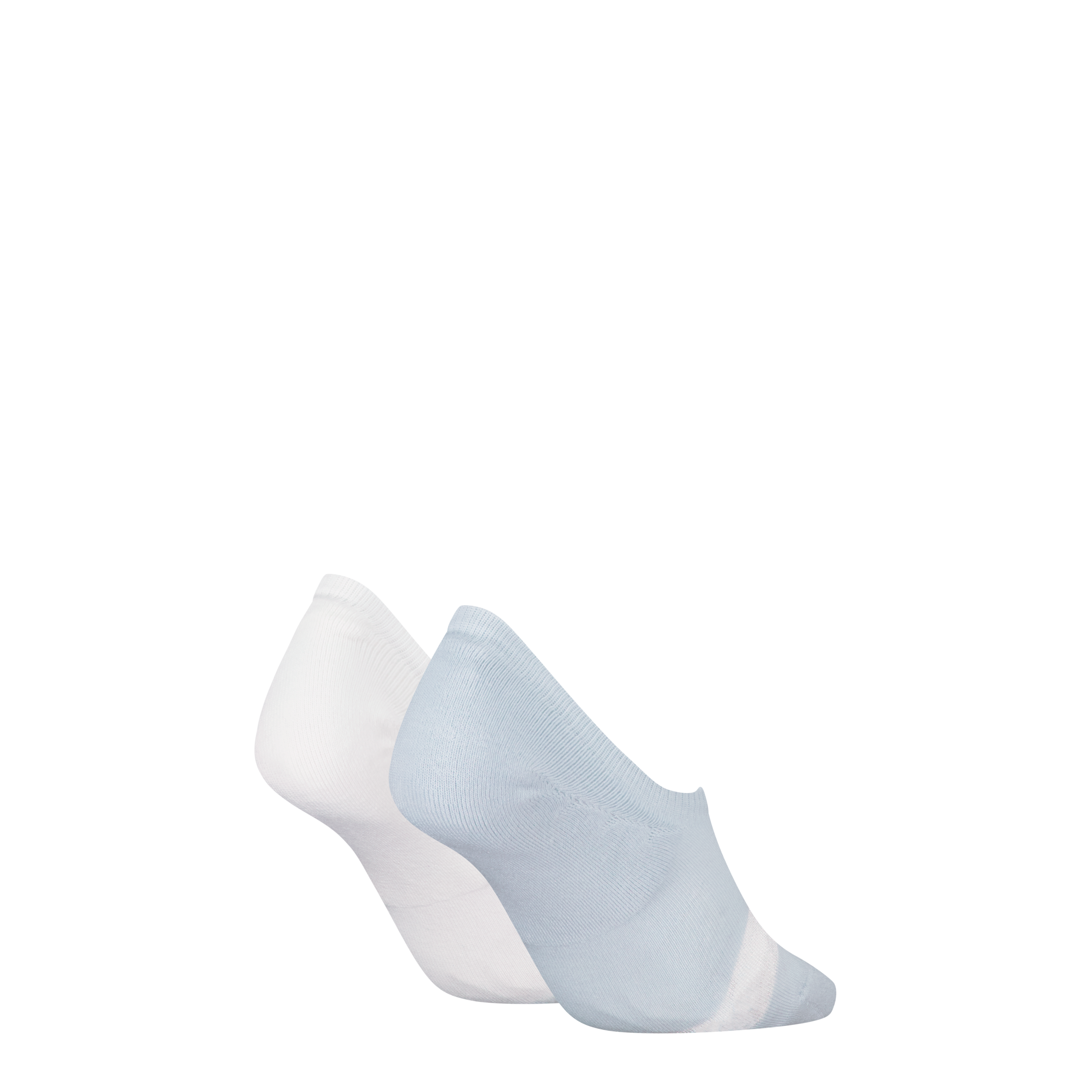 Calvin Klein Jeans Füßlinge »CKJ WOMEN HIGH CUT FOOTIE 2P GLOSSY«, (2 Paar), No-Show-Design, hoch ausgeschnitten