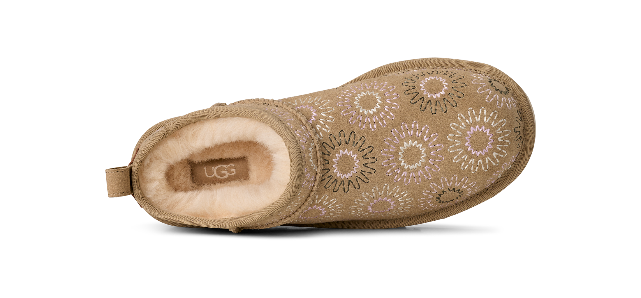 UGG Schlupfboots »CLASSIC MICRO SUN STITCH«  Boots, Clog mit Anziehlasche