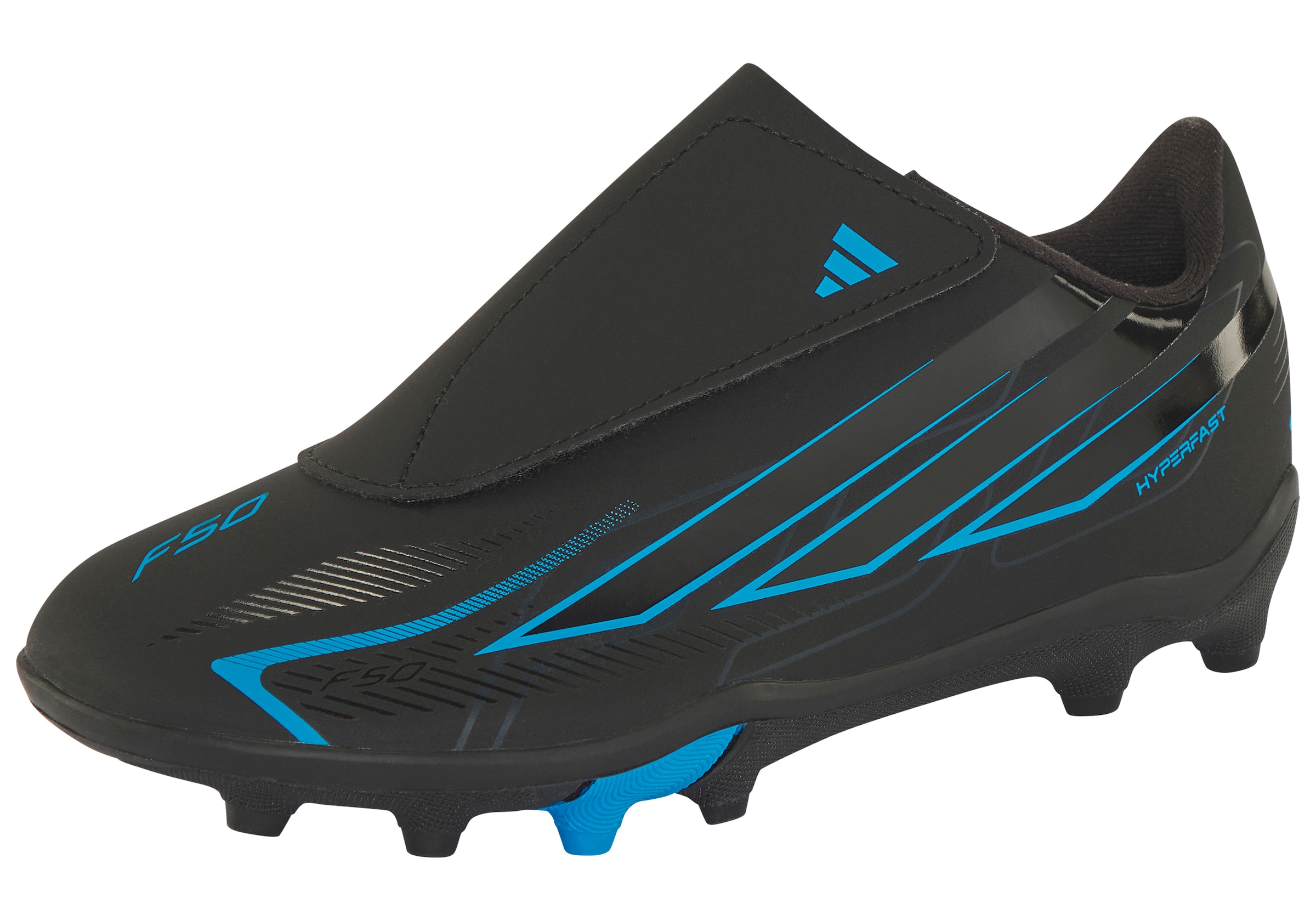 adidas Performance Fußballschuh »F50 HYPERFAST CLUB KIDS , KLETTVERSCHLUSS, FESTE BÖDEN/MULTI GROUND«  für viele verschiedene Böden geeignet, für Jugendliche & Kinder