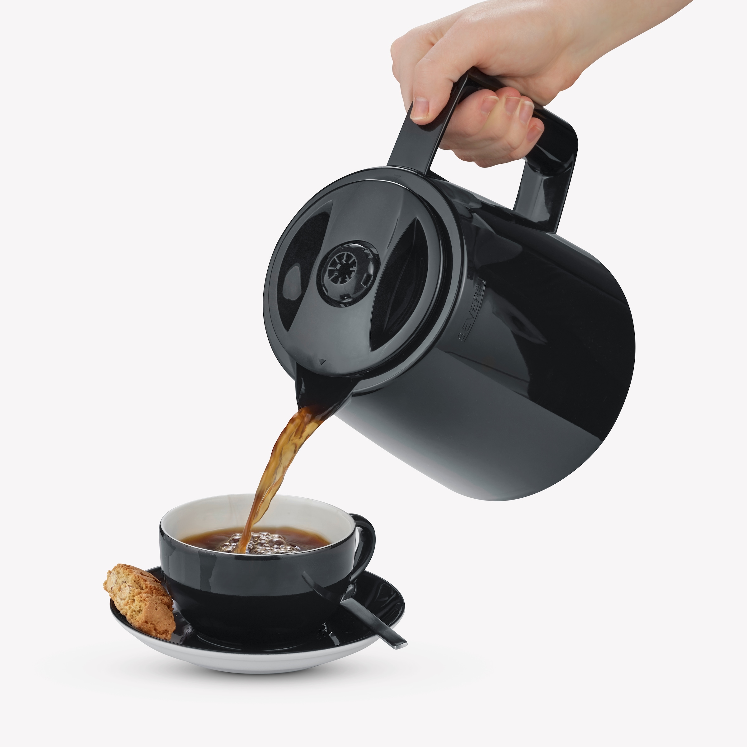 Severin Filterkaffeemaschine »KA 9307« 1x4 Filterkaffeemaschine mit 2 Thermokannen für bis zu 8 Tassen je Kanne