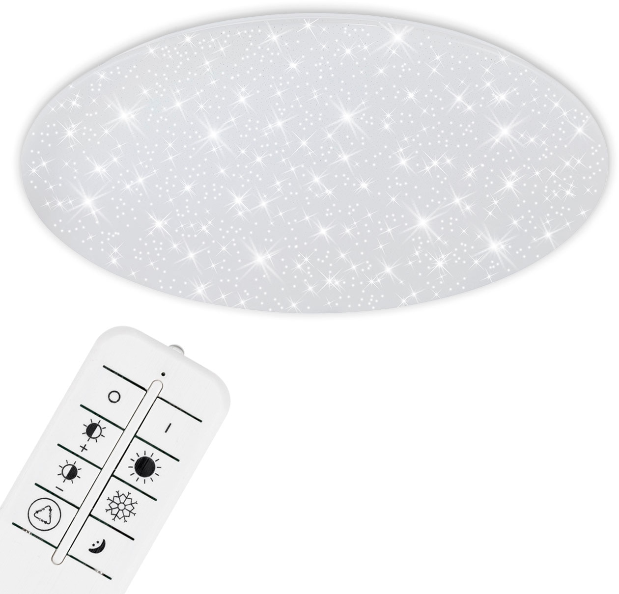 Briloner Leuchten LED-Sternenhimmel »3429016 VERB«, Leuchtmittel LED-Board | LED fest integriert, CCT, Sternenhimmel, dimmbar, Fernbedienung, weiß, 75 cm