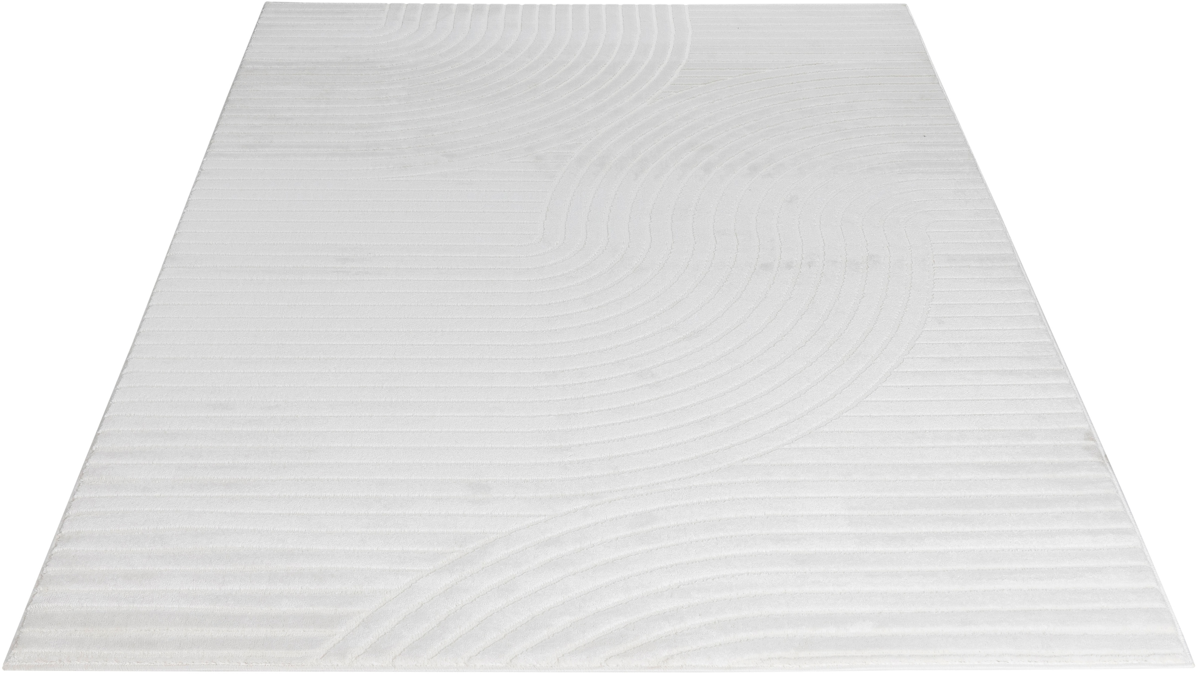 OTTO home Teppich »Luvu«, rechteckig, 12 mm Höhe, Modernes Design mit Boho-Charme, Hoch-Tief-Struktur, dezenter Glanz