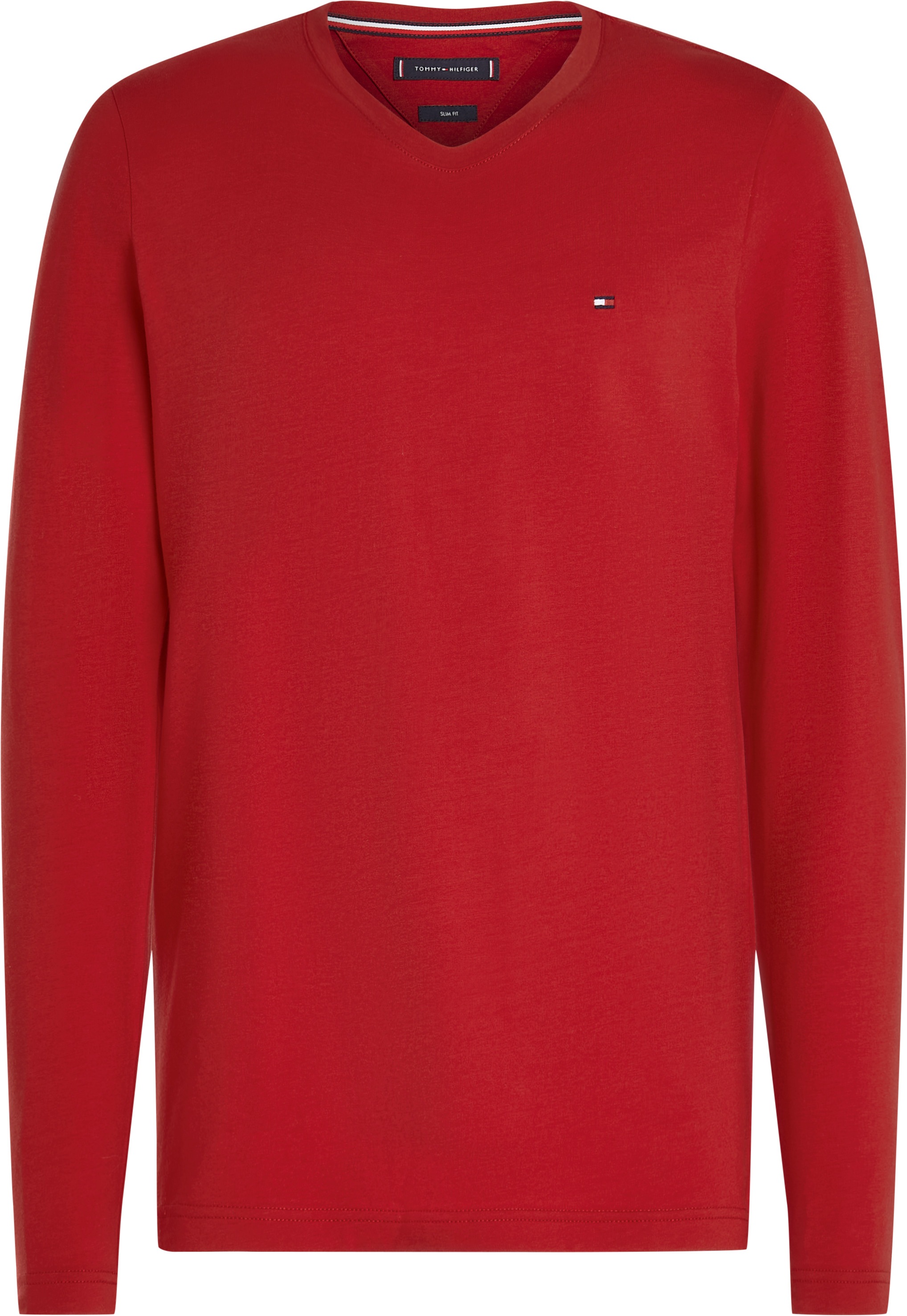 Tommy Hilfiger Langarmshirt »STRETCH SLIM FIT LONG SLEEVE«, aus biologischem Baumwollstretch
