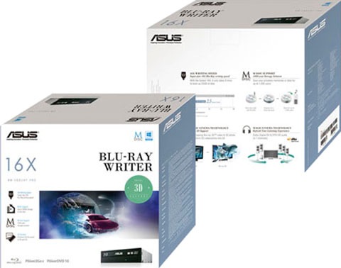 Asus DVD-Brenner »BW-16D1HT« (SATA BD 16x/DVD 16x/CD 48x)