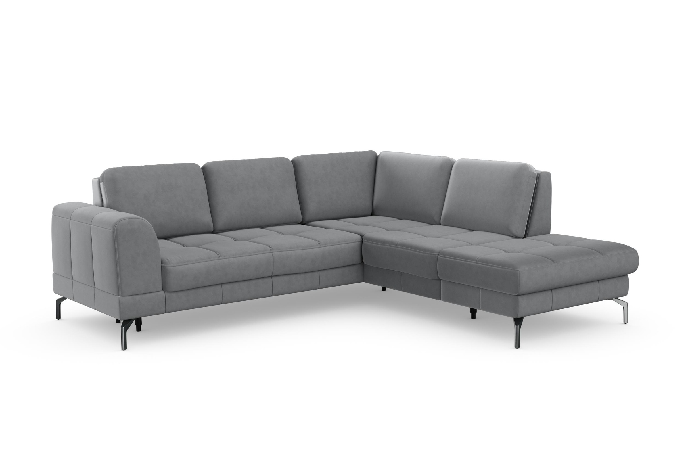 sit&more Ecksofa »Bendigo L-Form« inklusive Sitztiefenverstellung, Bodenfreiheit 15 cm, in 2 Fußfarben