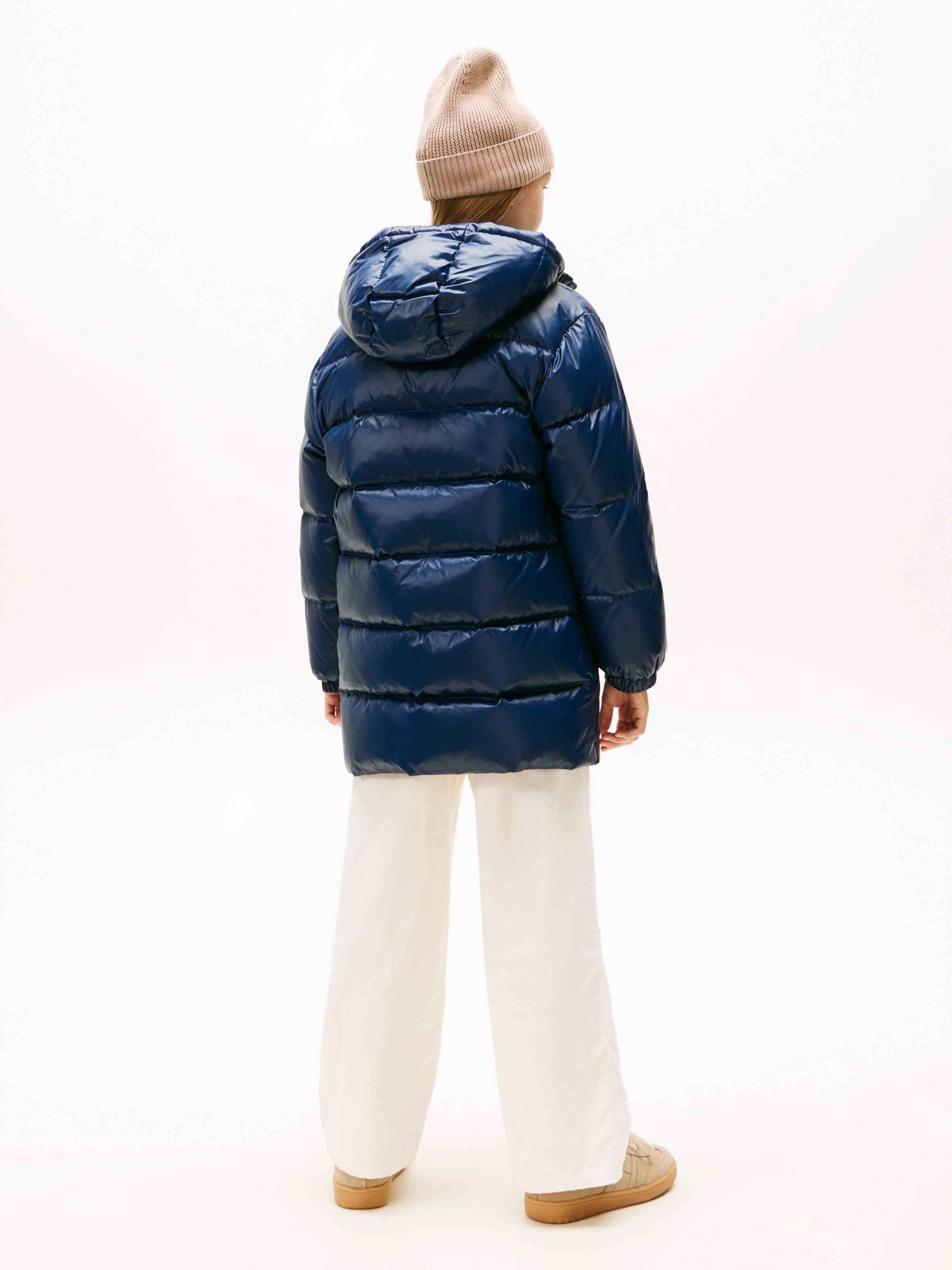 Tommy Hilfiger Steppjacke »ESSENTIAL LONG DOWN JACKET« mit Kapuze Kinder bis 16 Jahre
