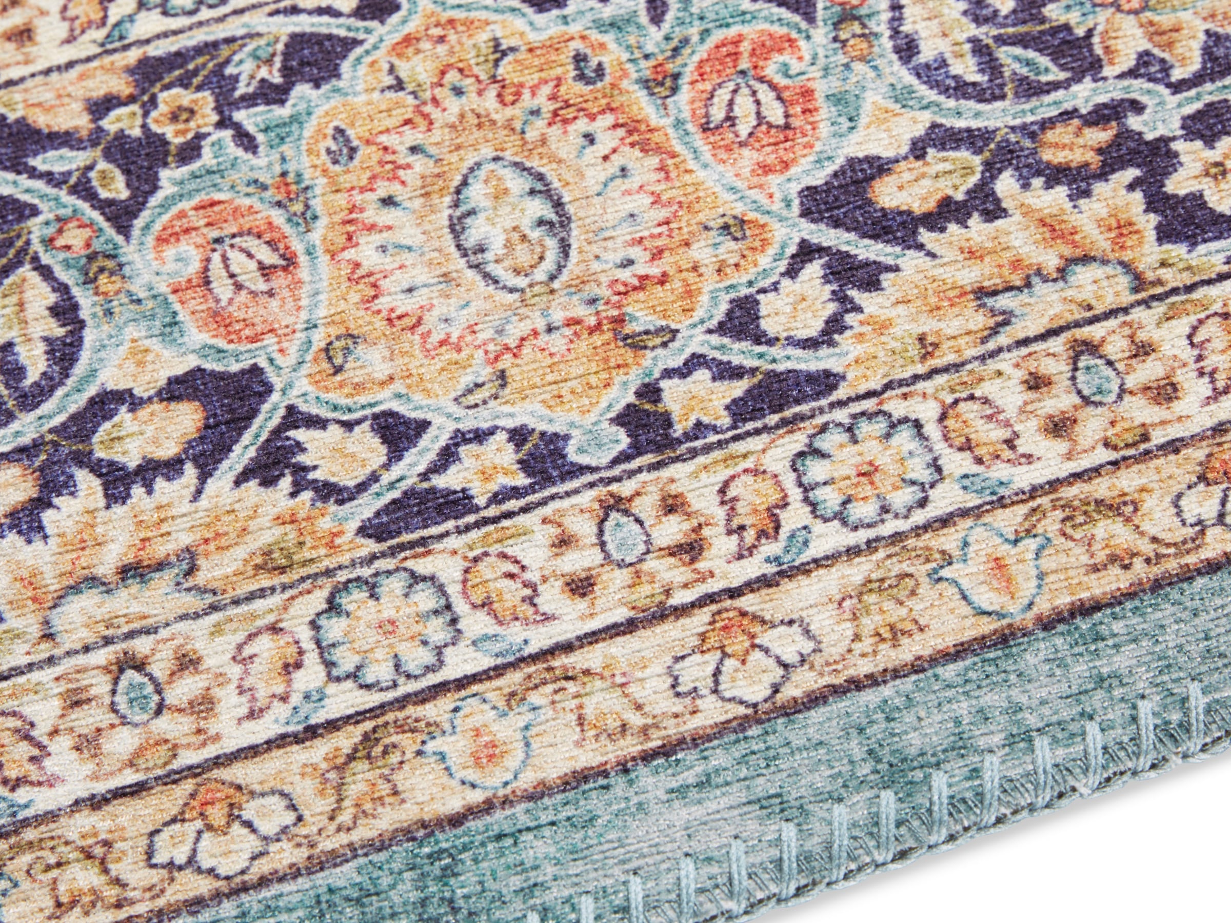 ELLE DECORATION Teppich »Keshan Maschad«, rechteckig, 5 mm Höhe, Orientalisch, Läufer, Kurzflor, Vintage, Wohnzimmer, Schlafzimmer