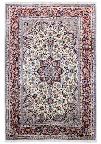 morgenland Wollteppich »Isfahan Medaillon Bianco naturale 304 x 206 cm«, rechteckig,... kaufen