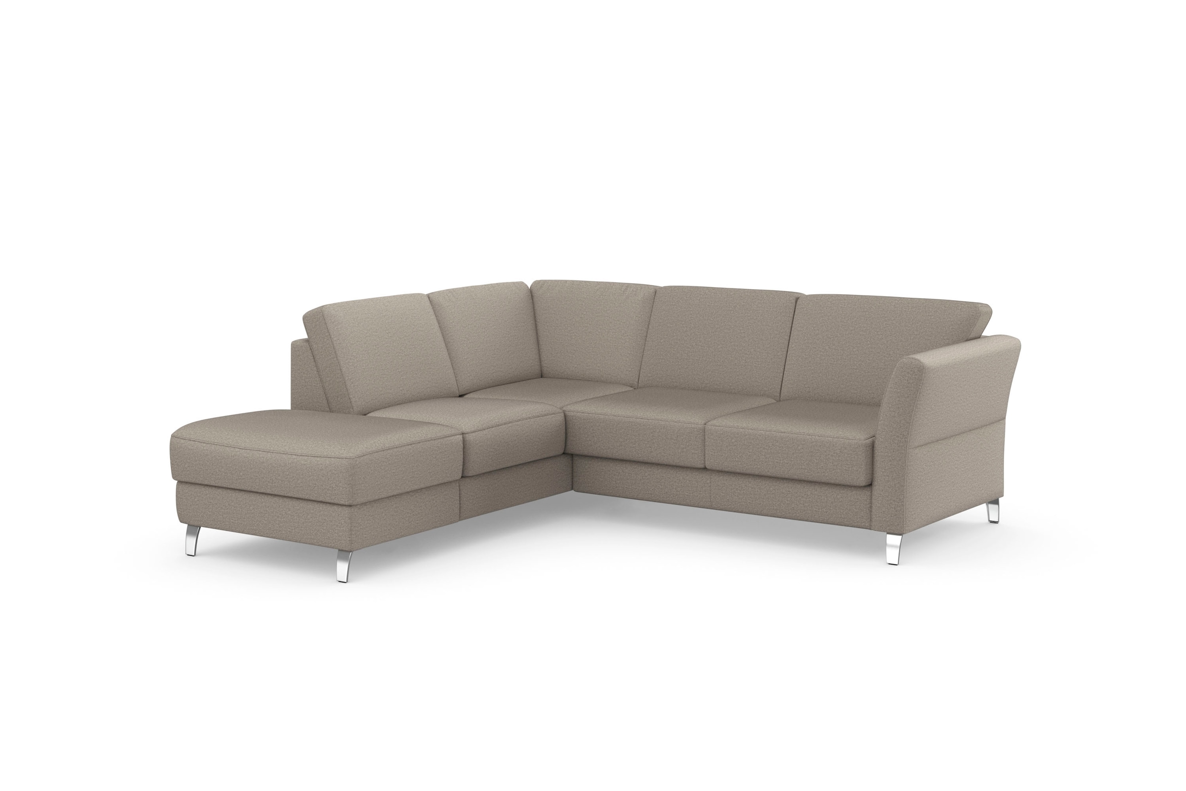 sit&more Ecksofa »Visby L-Form«, Wahlweise mit Bettfunktion und Stauraum, frei im Raum stellbar