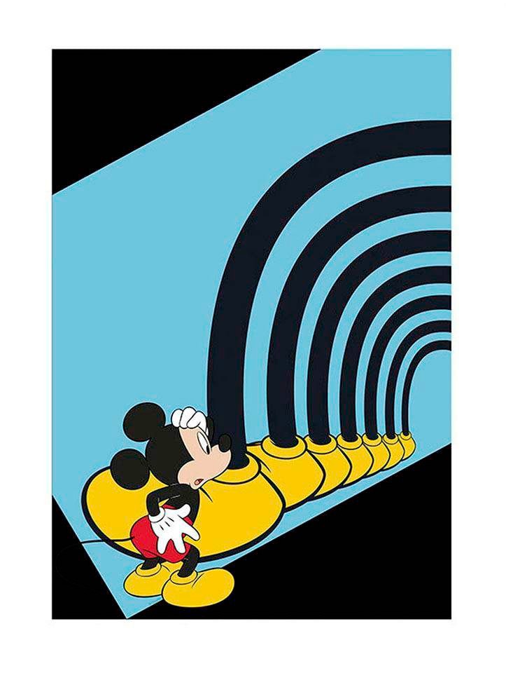 Komar Poster »Mickey Tunnel«, Wohnzimmer Foot kaufen im Kinderzimmer, Schlafzimmer, Shop Mouse OTTO (1 Online Disney, St.)